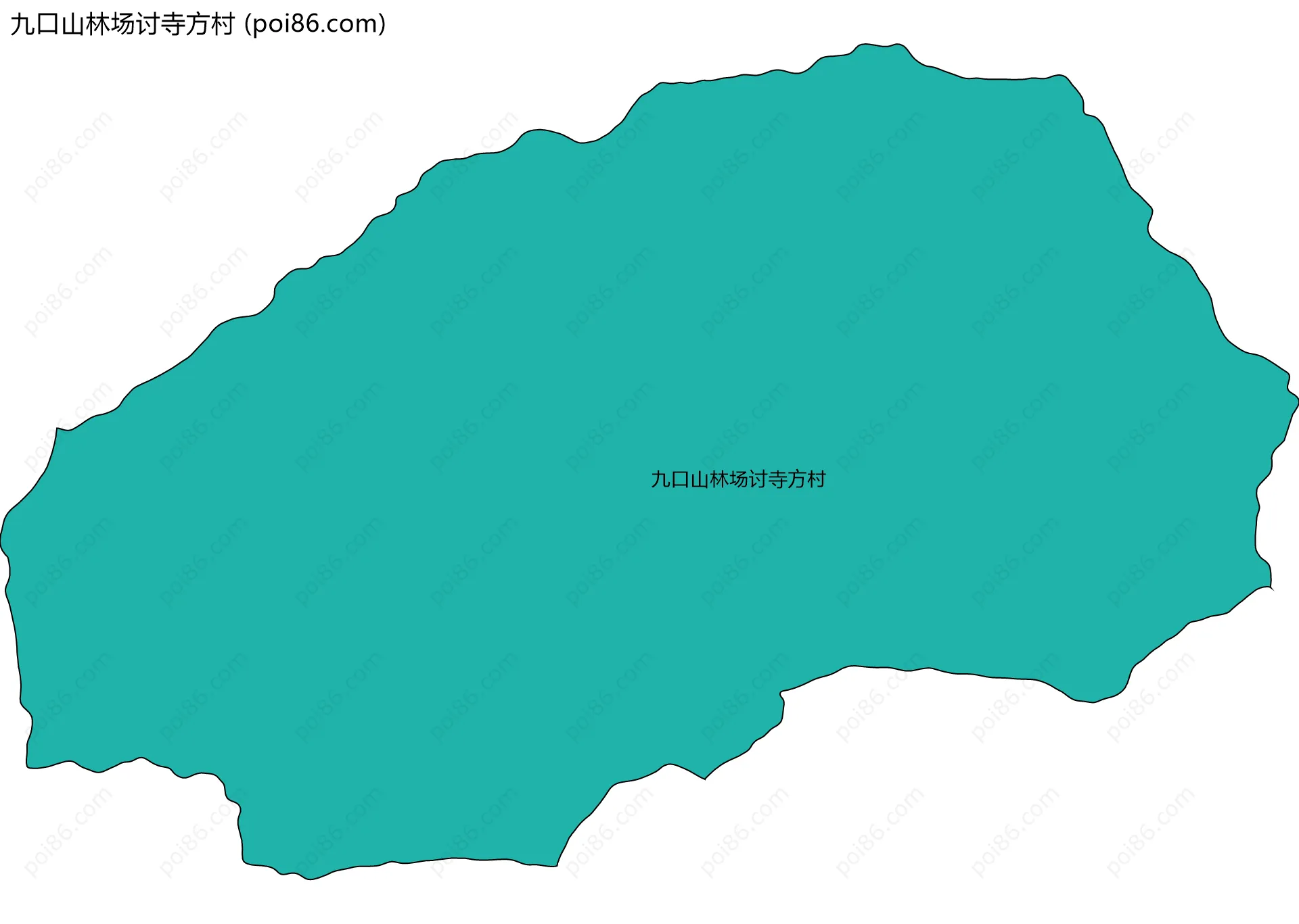 九口山林场讨寺方村边界地图