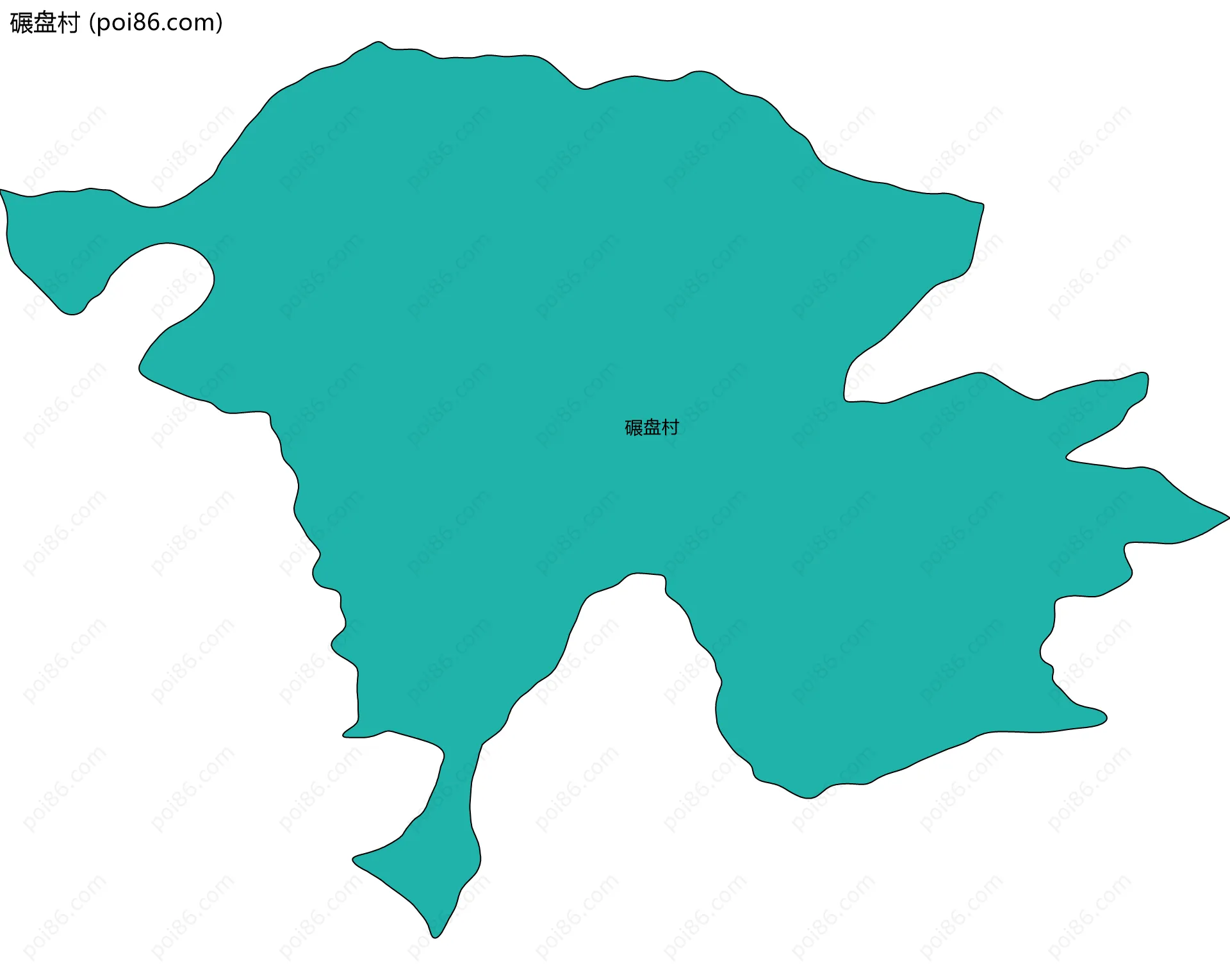 碾盘村边界地图