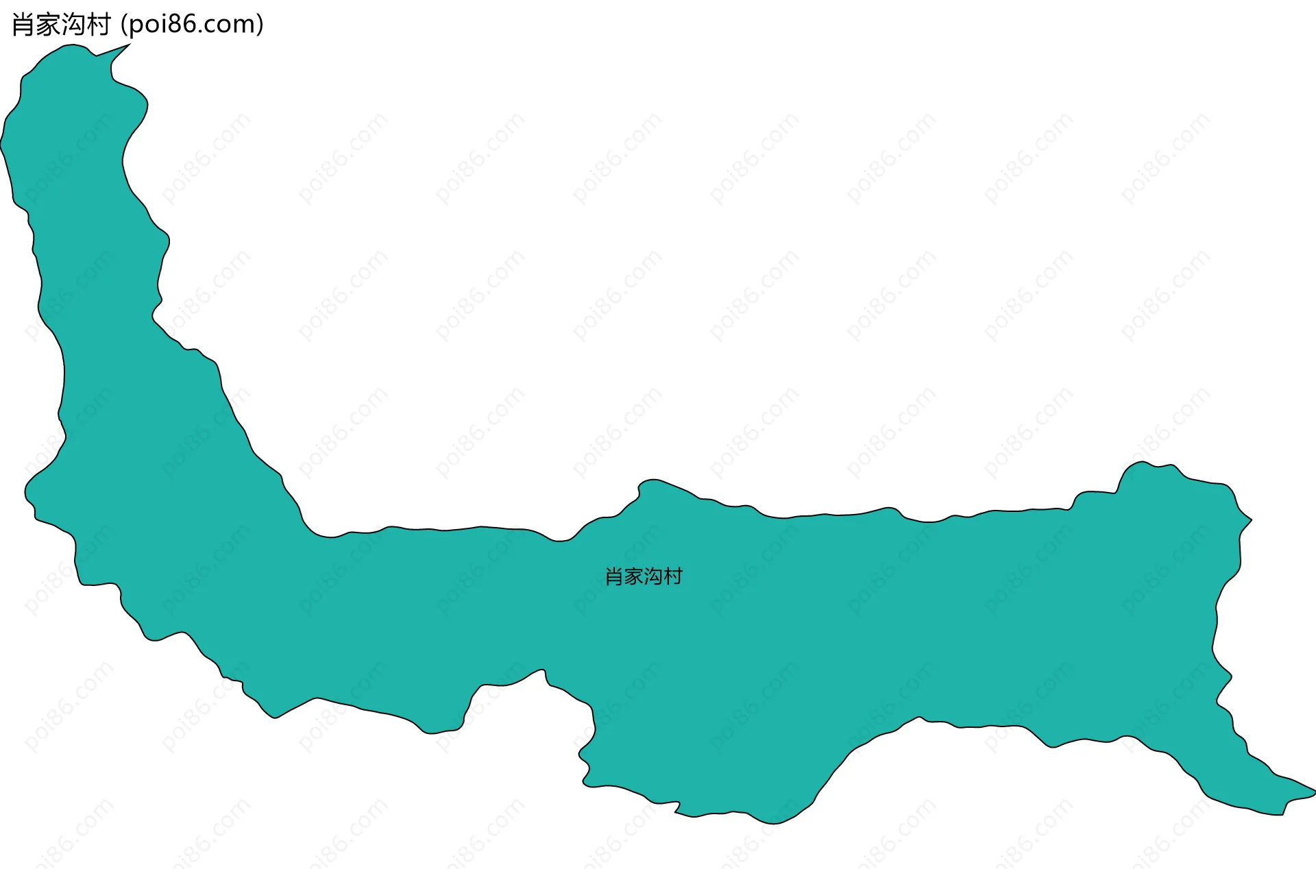 肖家沟村边界地图