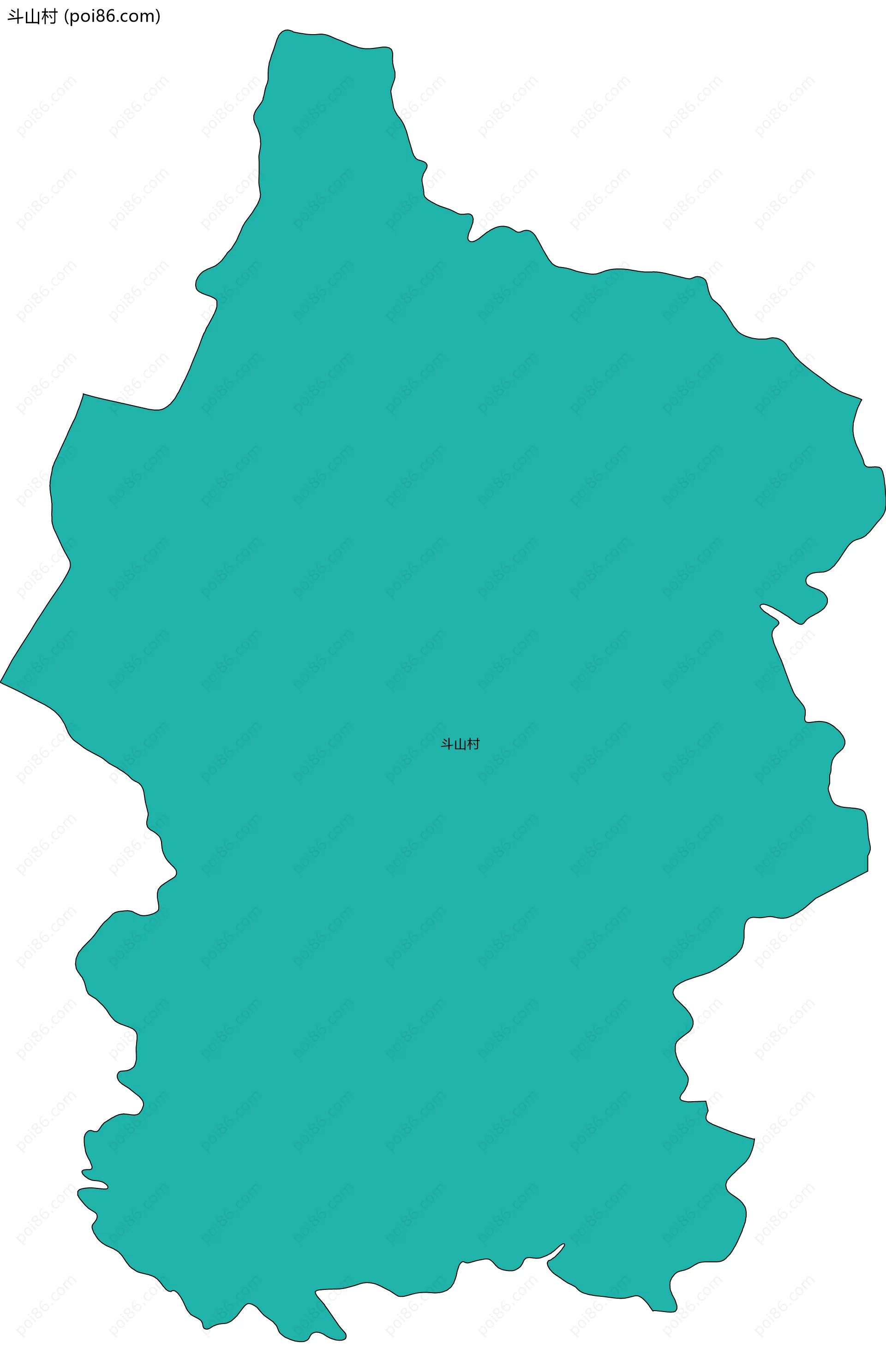 斗山村边界地图