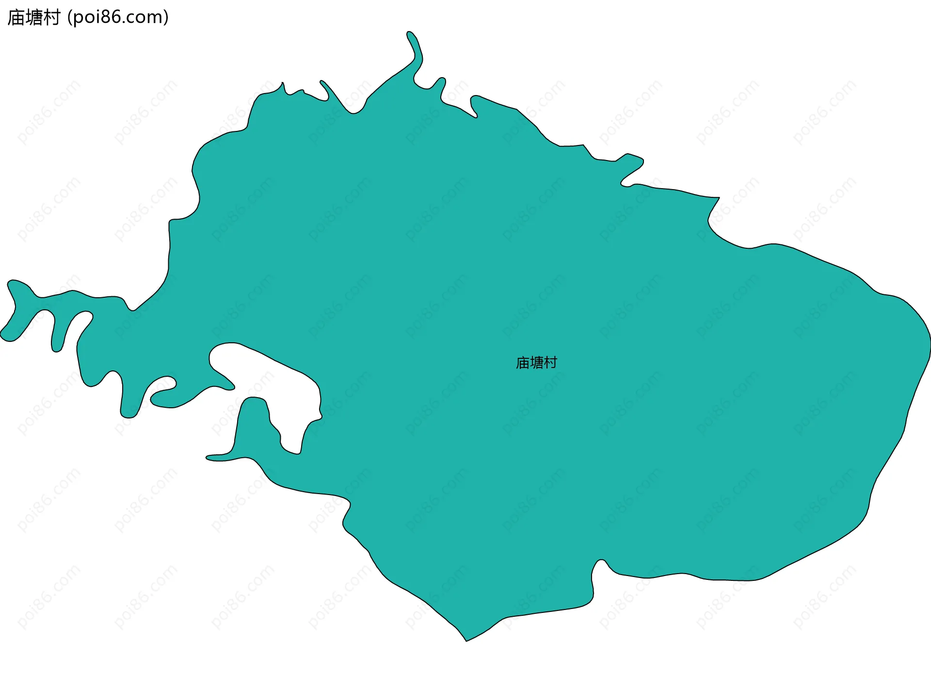 庙塘村边界地图