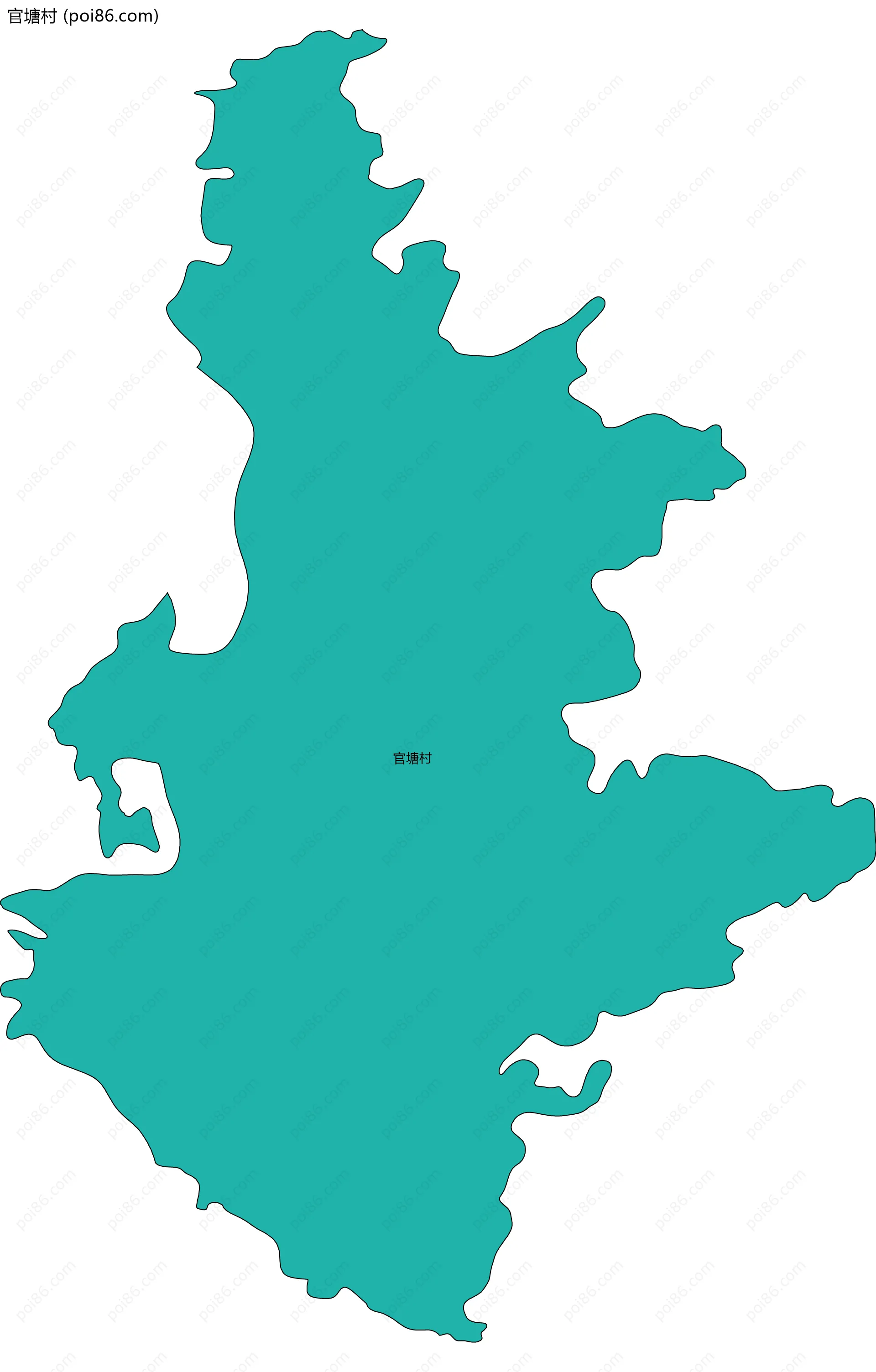 官塘村边界地图