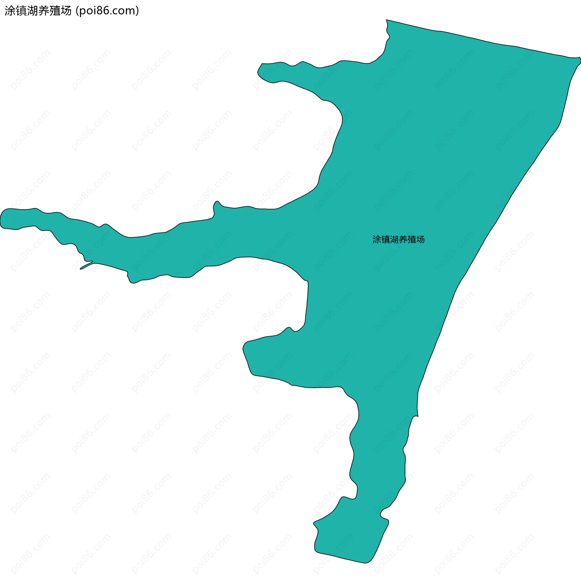 涂镇湖养殖场边界地图