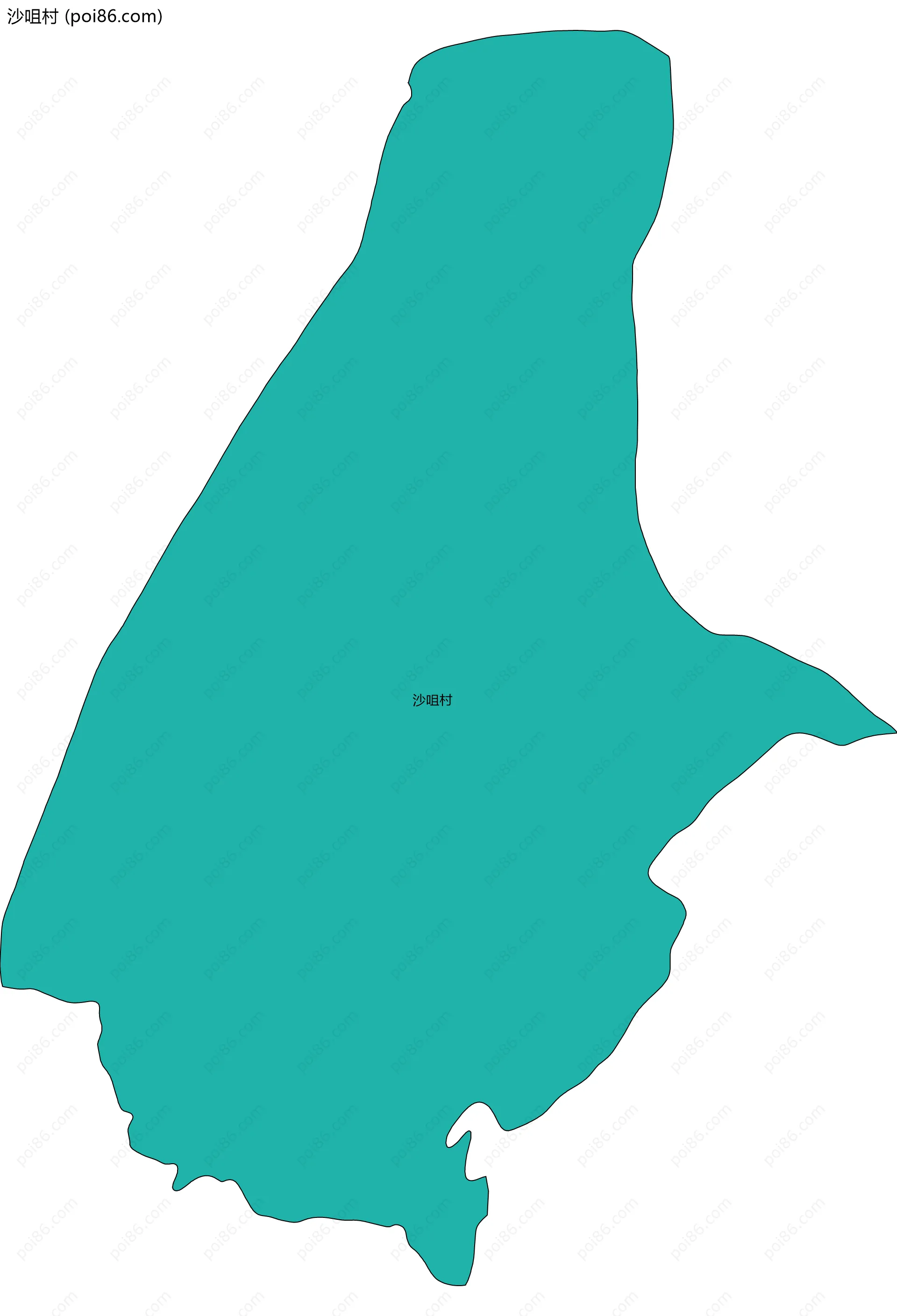 沙咀村边界地图