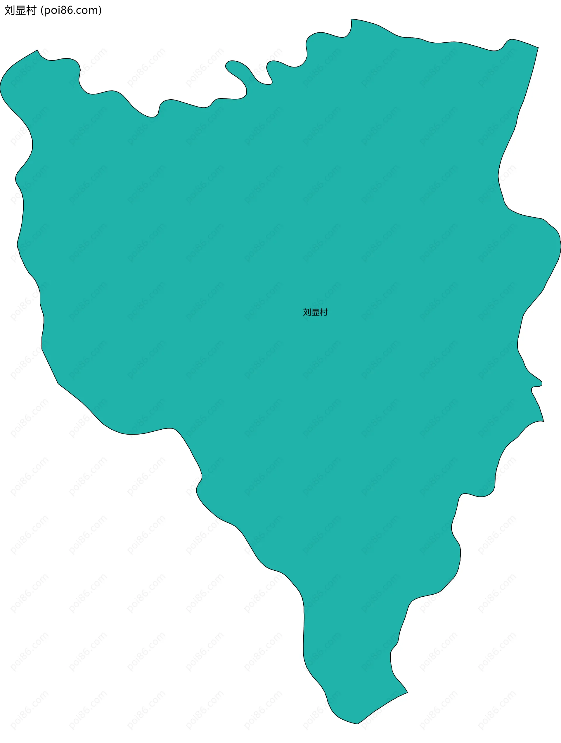 刘显村边界地图