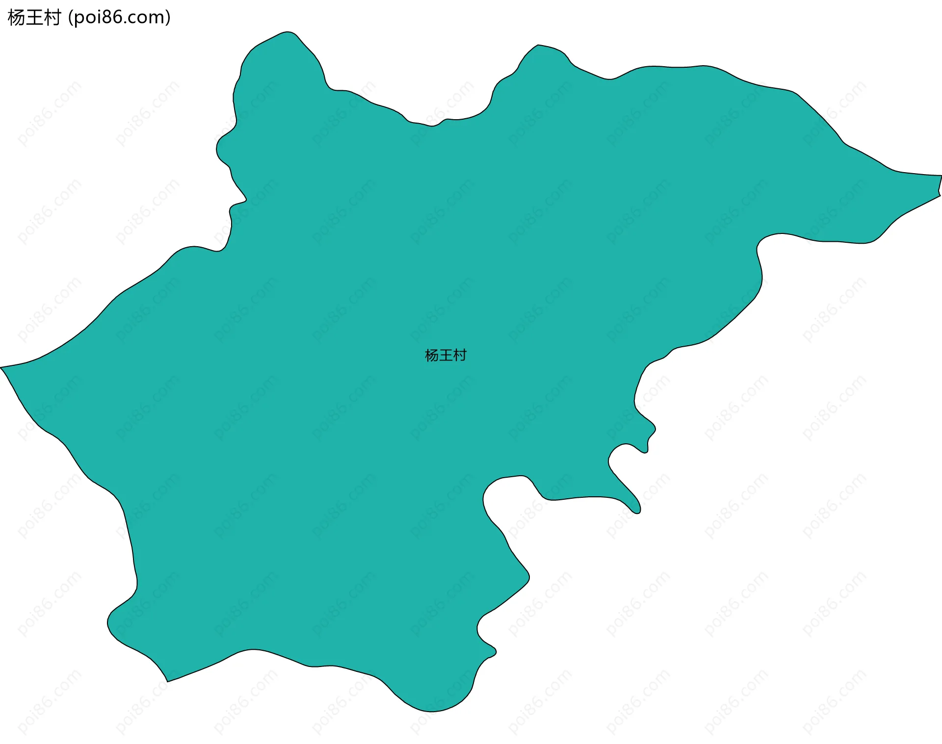 杨王村边界地图