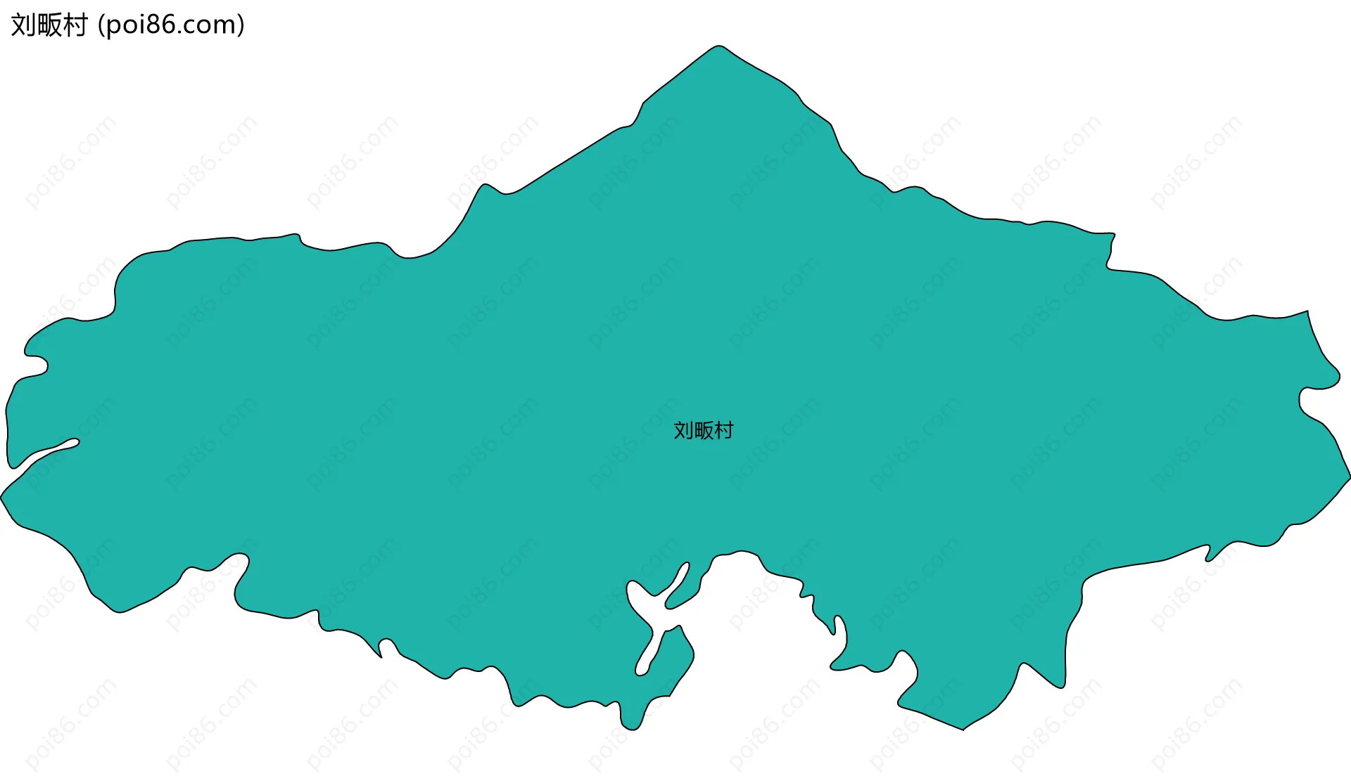 刘畈村边界地图