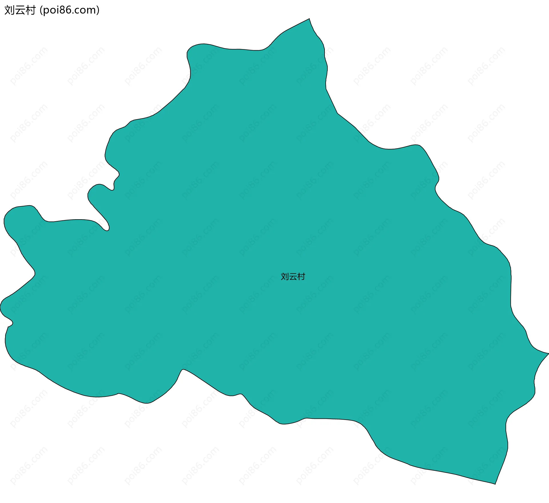 刘云村边界地图