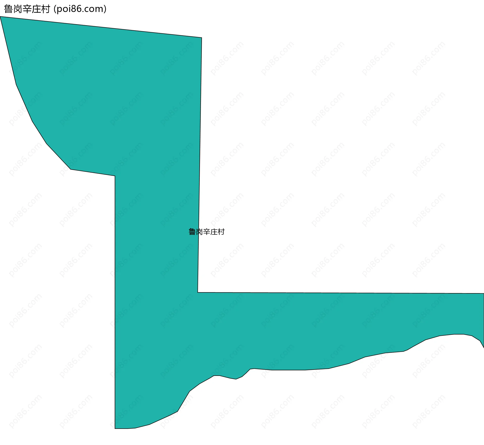 鲁岗辛庄村边界地图