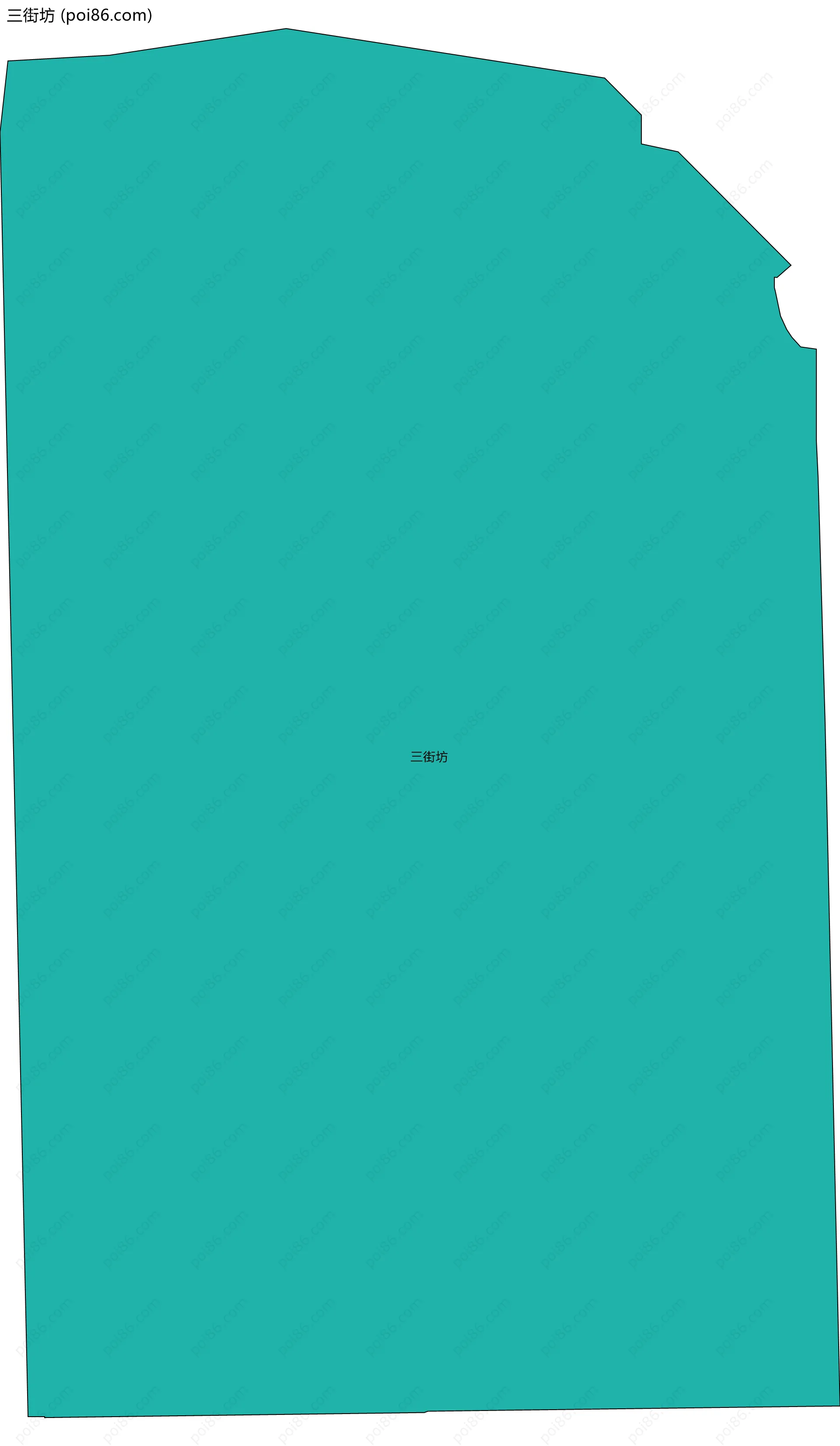 三街坊边界地图