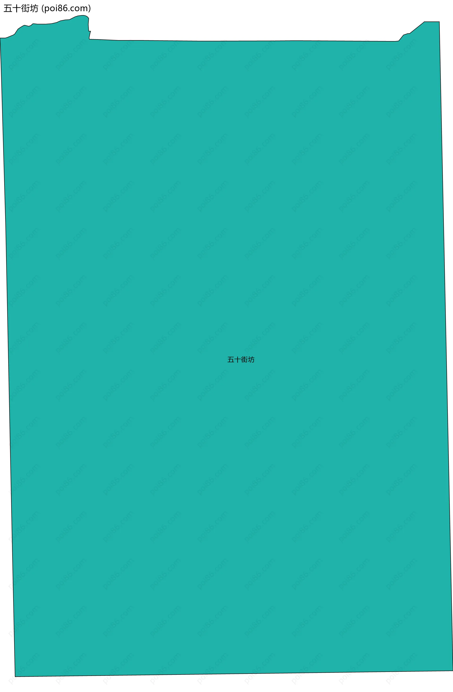 五十街坊边界地图