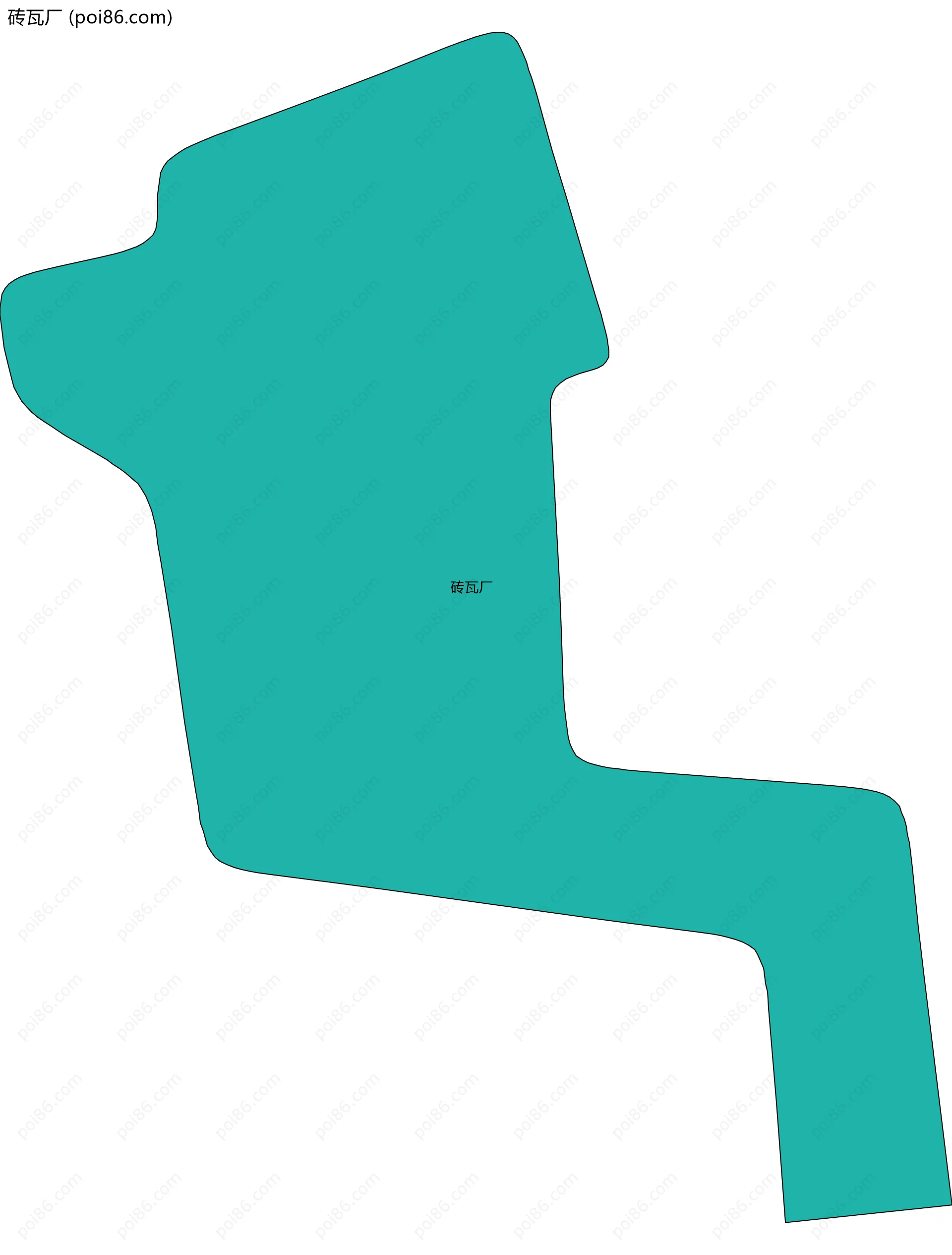 砖瓦厂边界地图