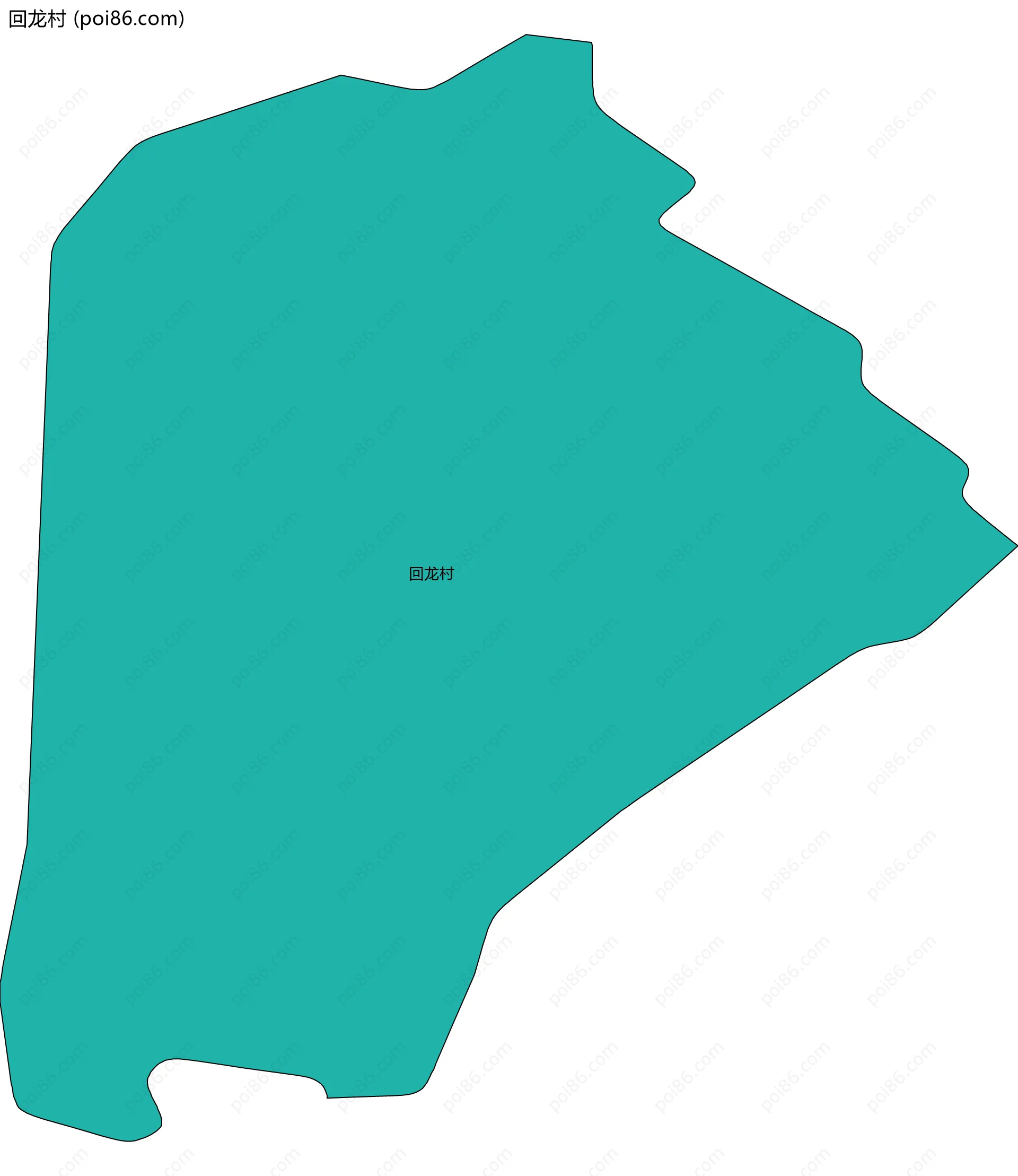 回龙村边界地图