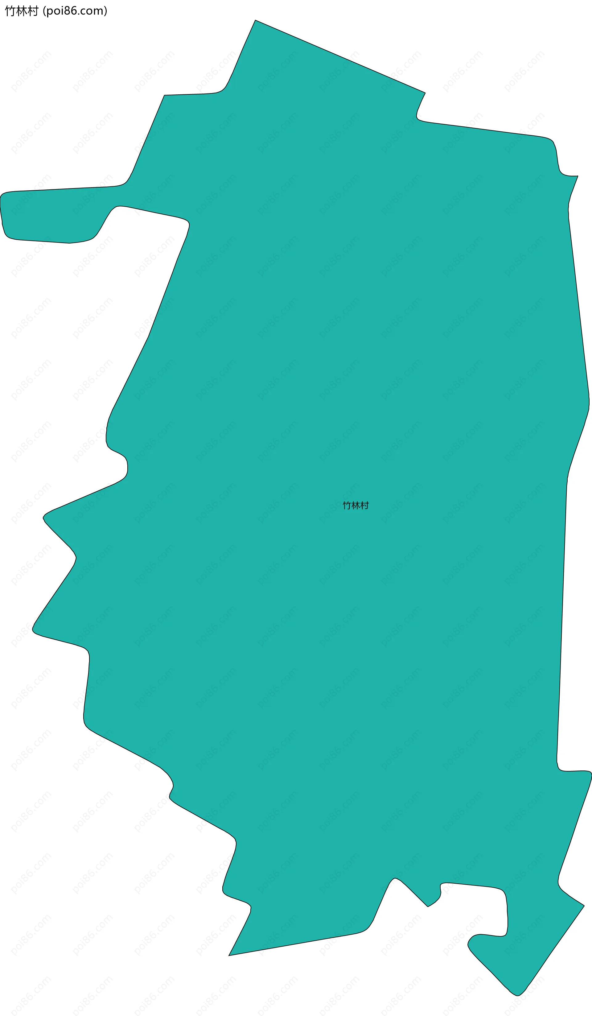 竹林村边界地图