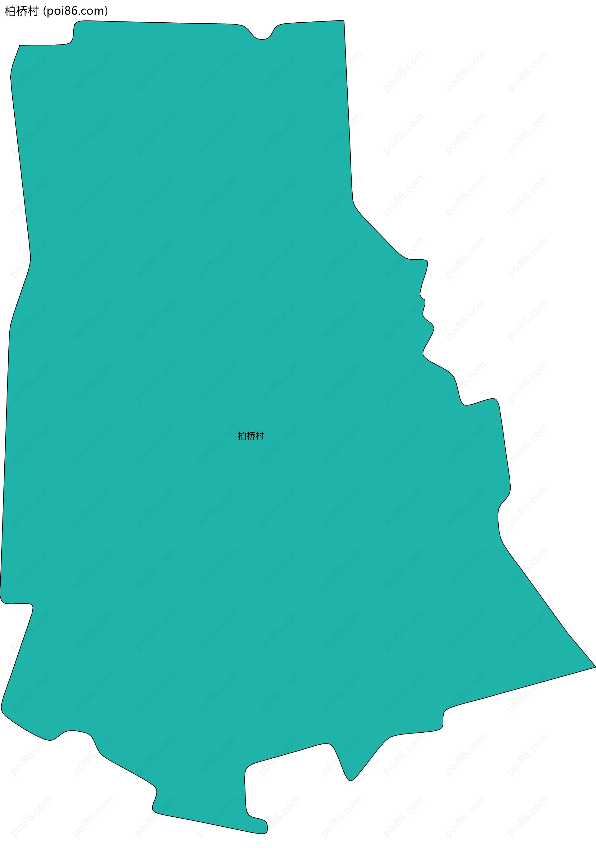 柏桥村边界地图