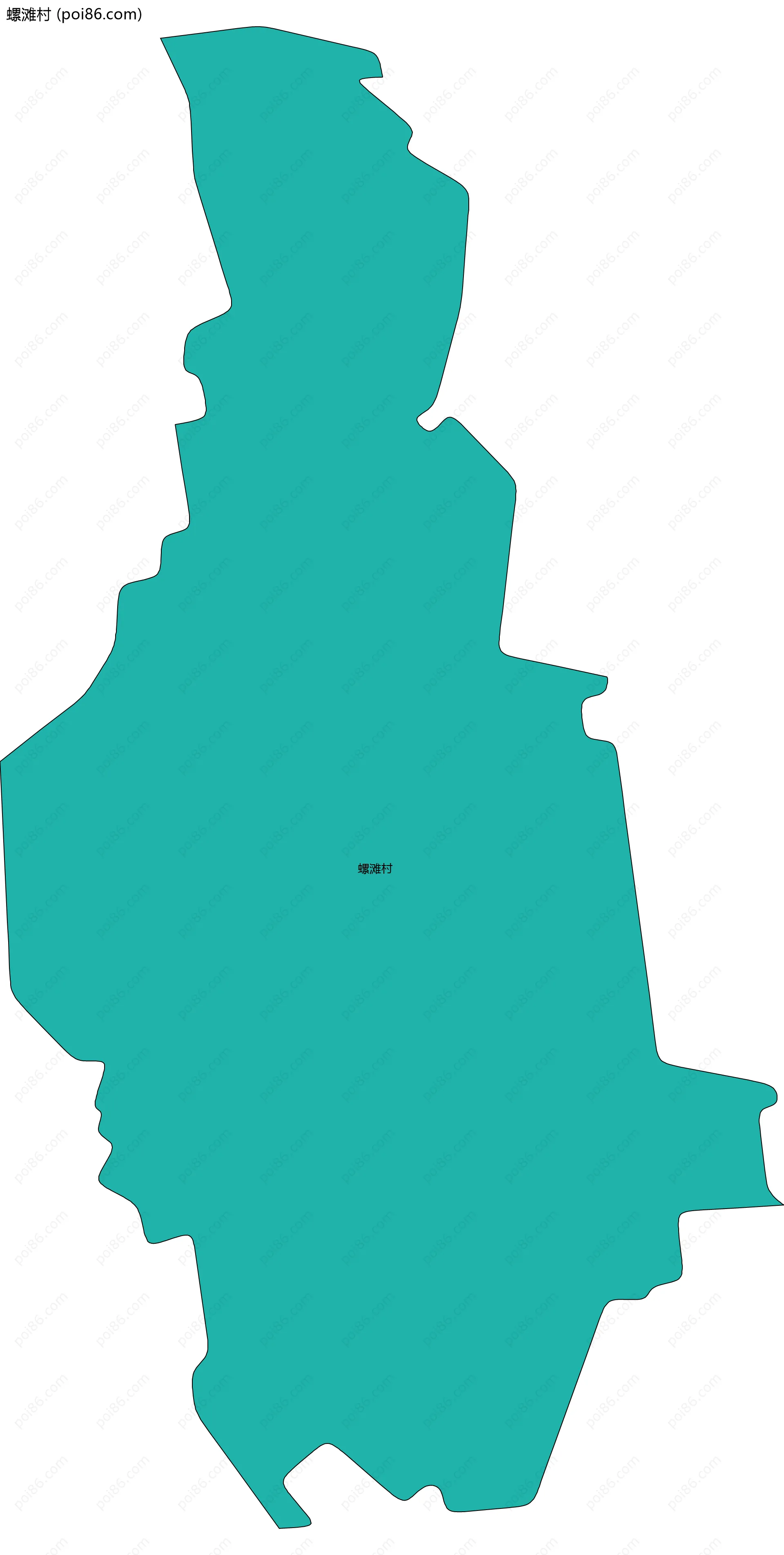 螺滩村边界地图