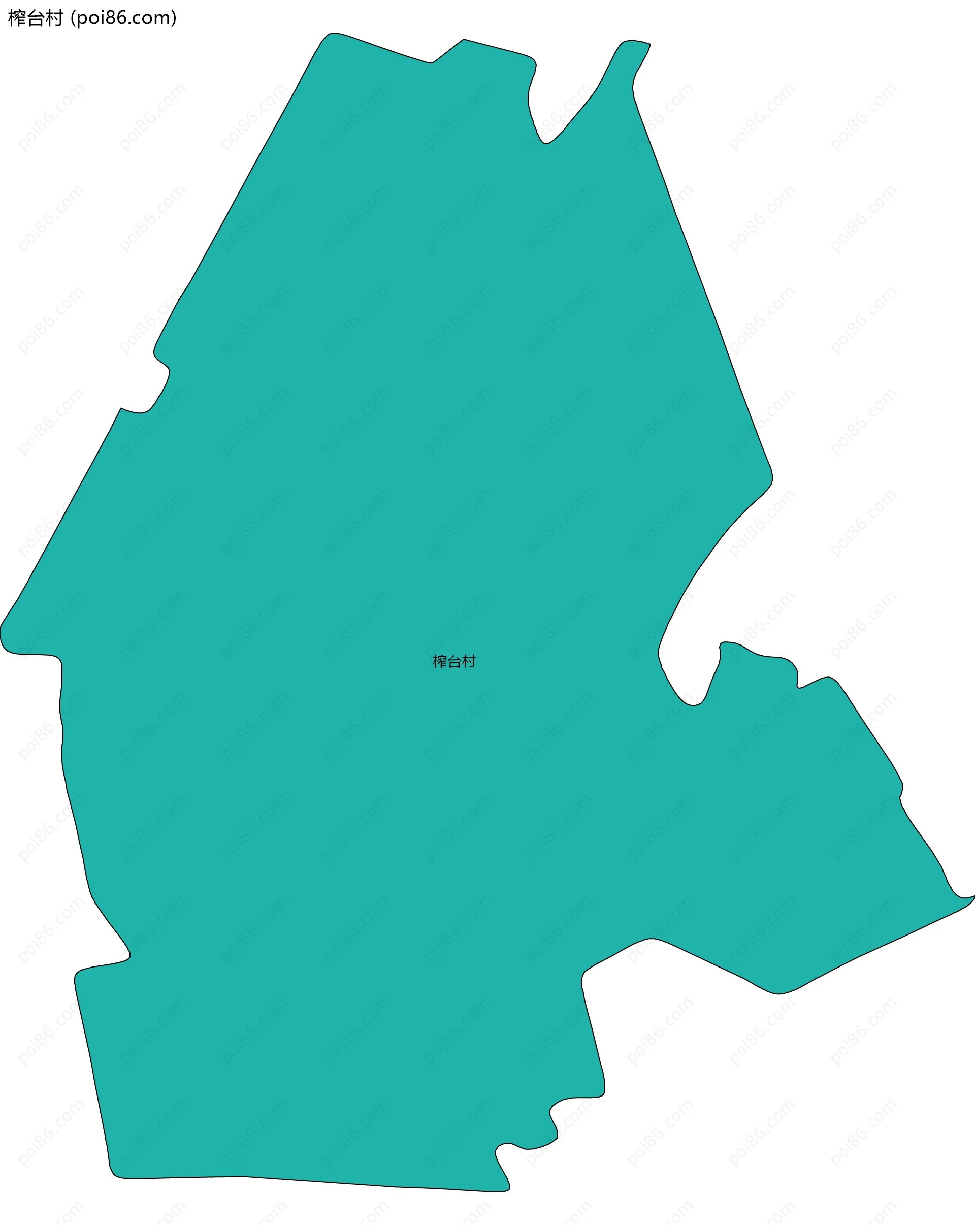 榨台村边界地图