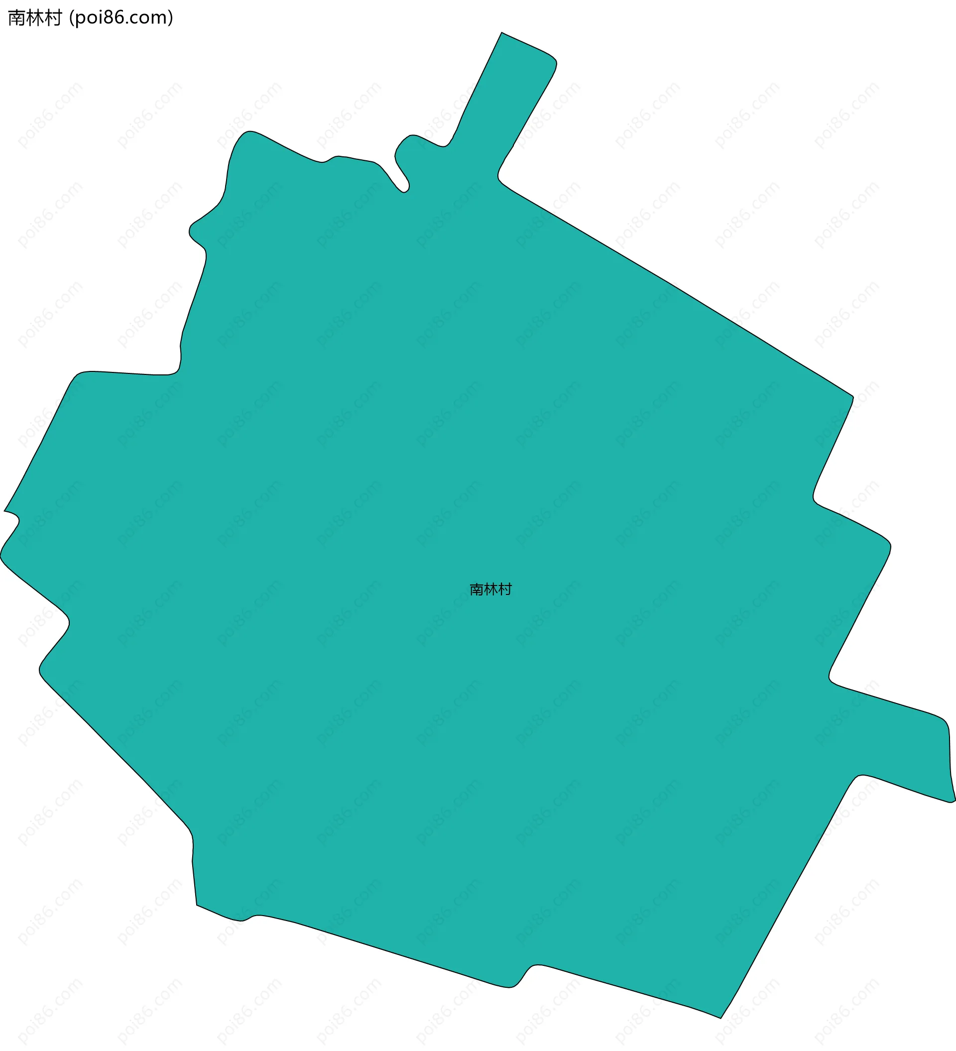 南林村边界地图