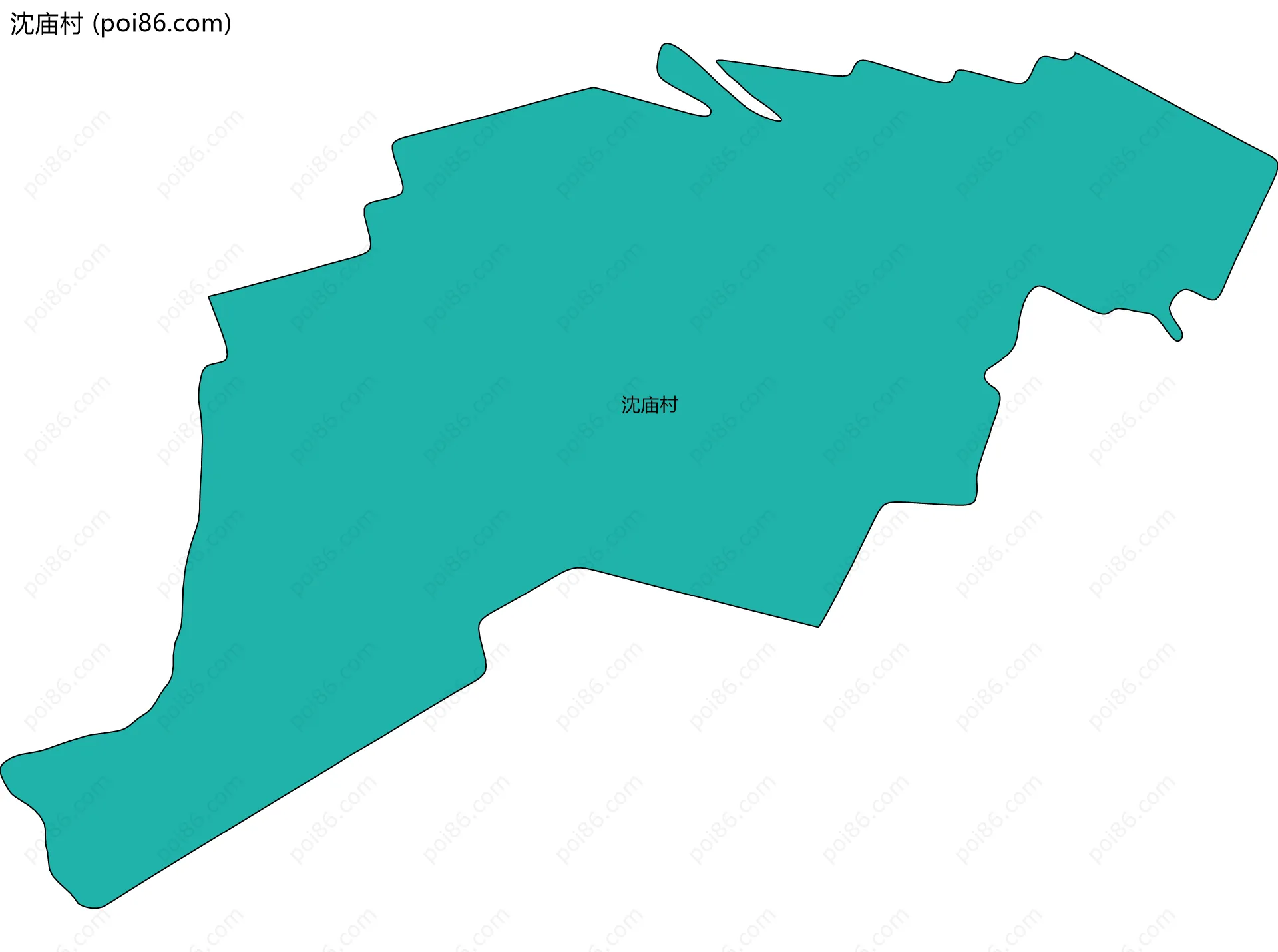 沈庙村边界地图