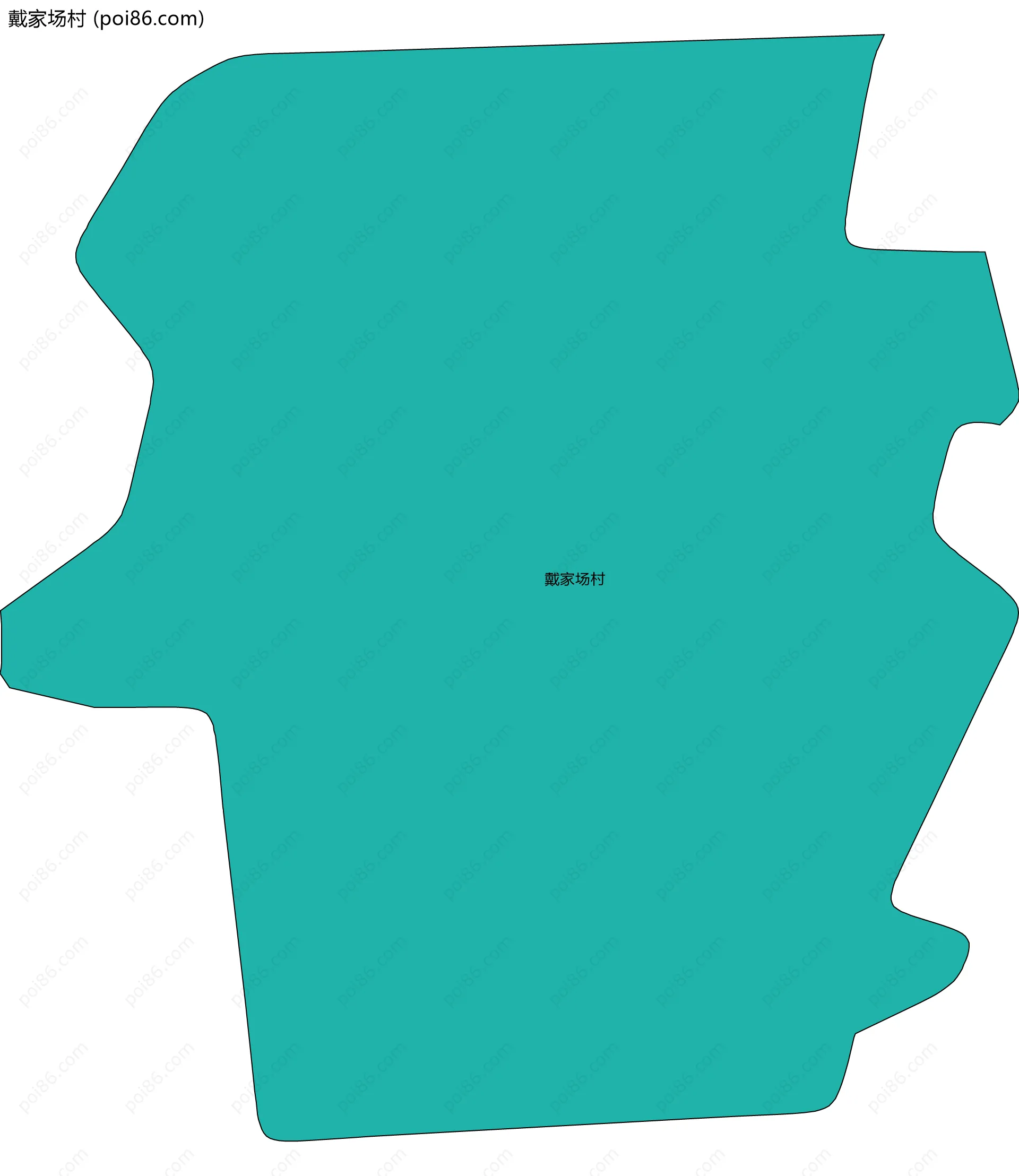 戴家场村边界地图