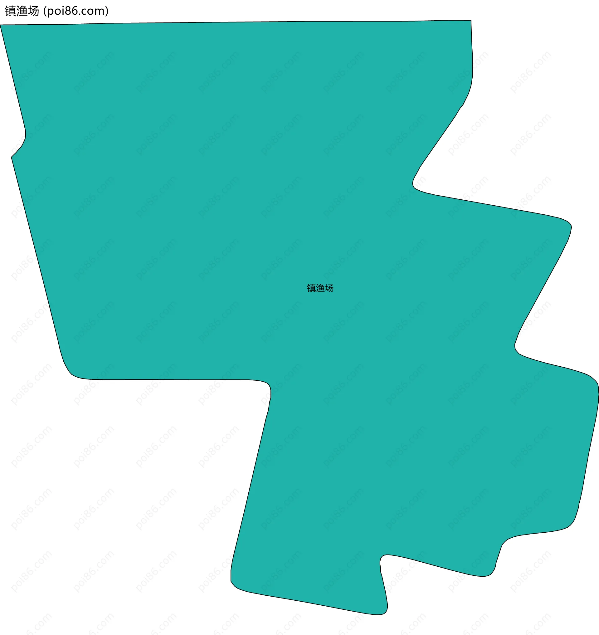 镇渔场边界地图