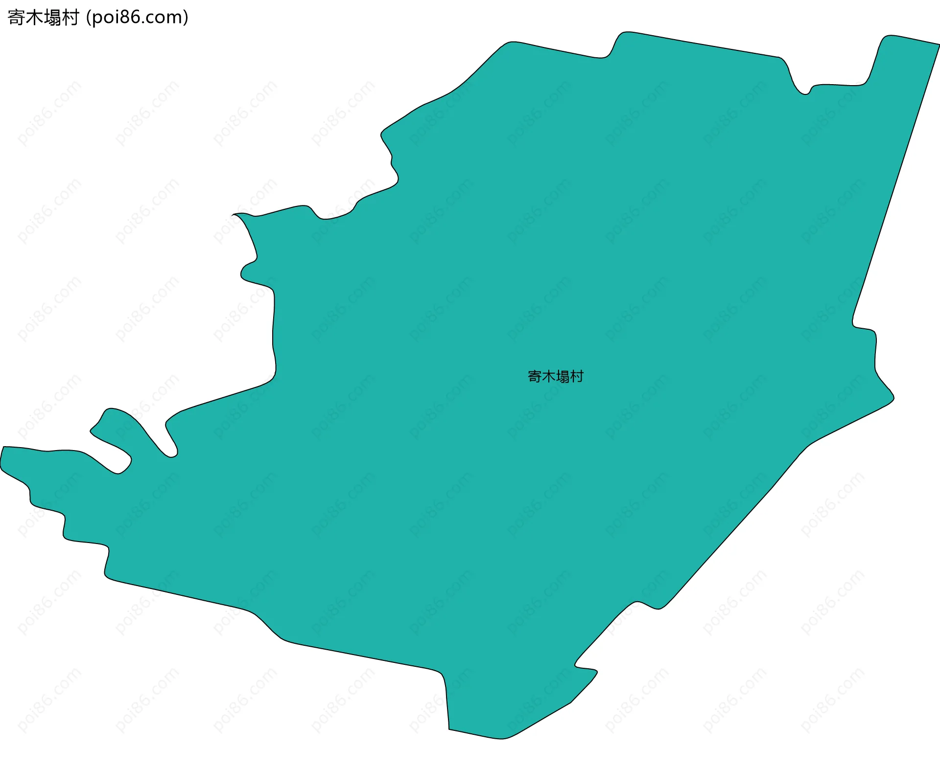 寄木塌村边界地图