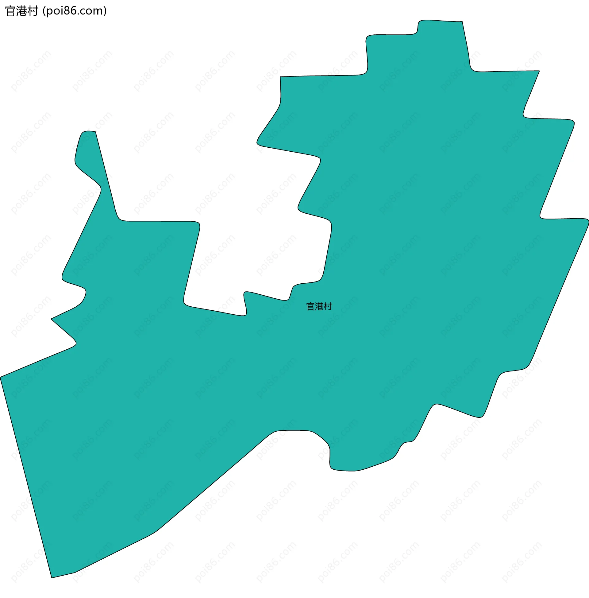 官港村边界地图