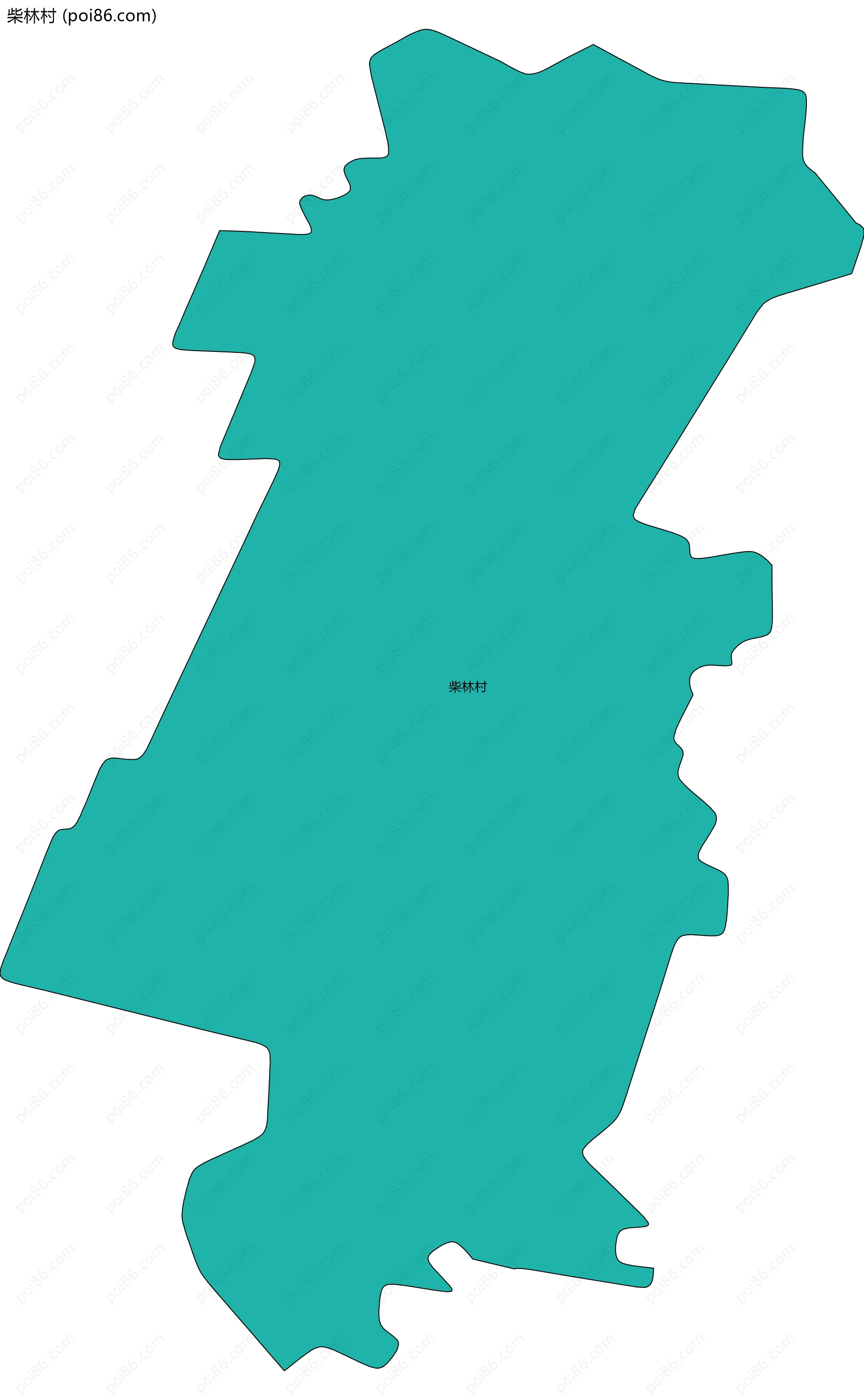 柴林村边界地图