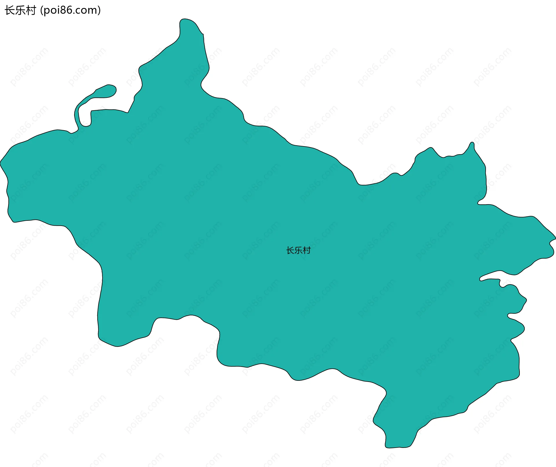 长乐村边界地图