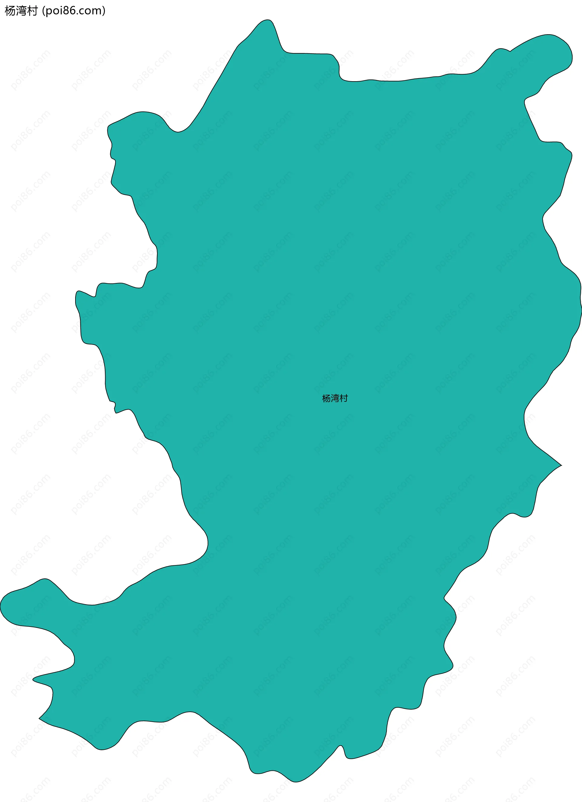 杨湾村边界地图