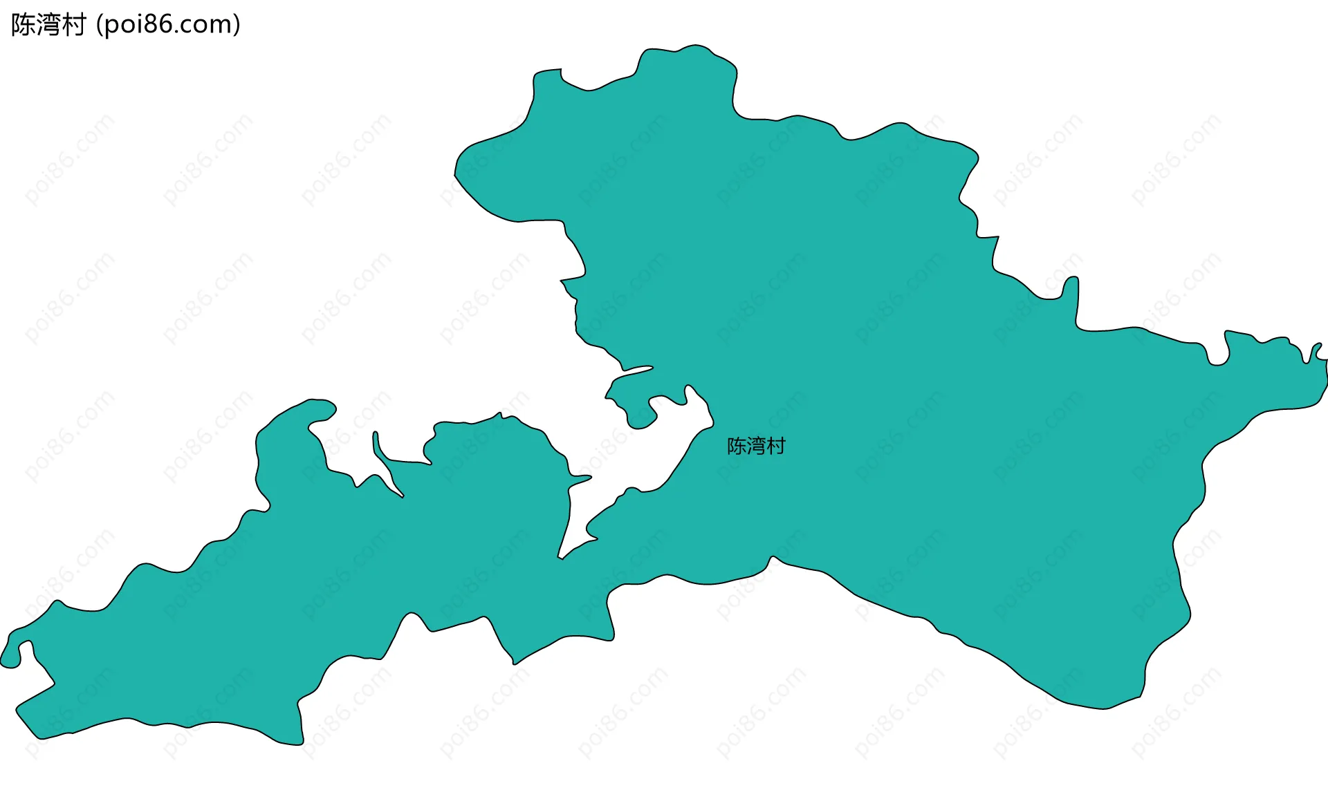 陈湾村边界地图