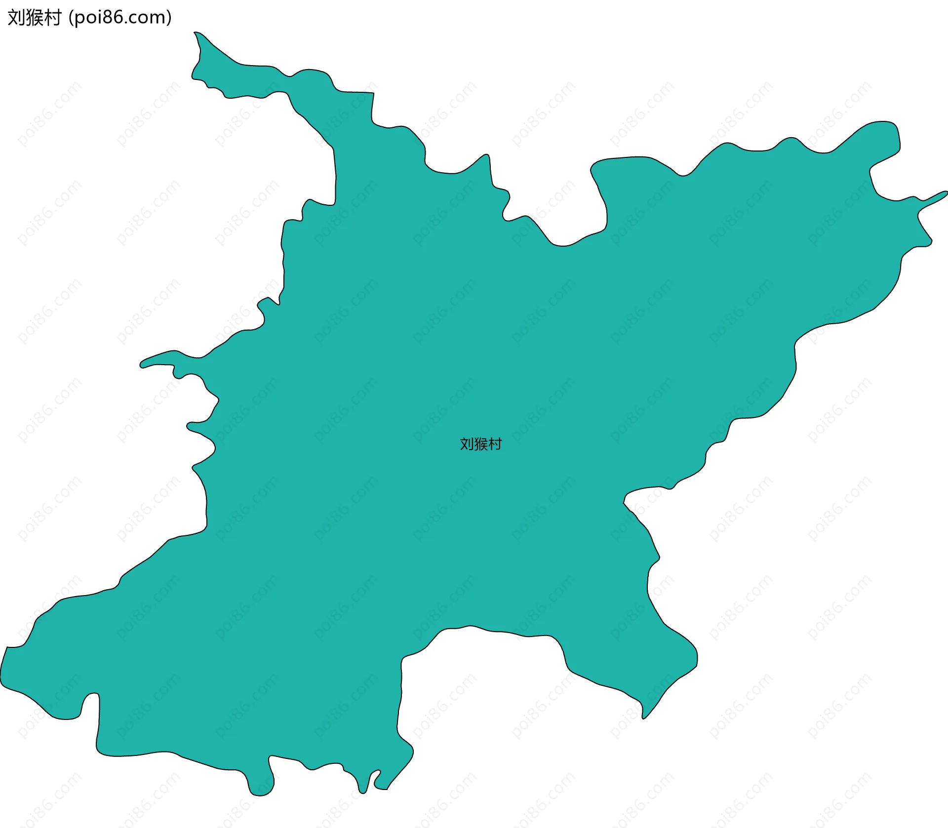 刘猴村边界地图