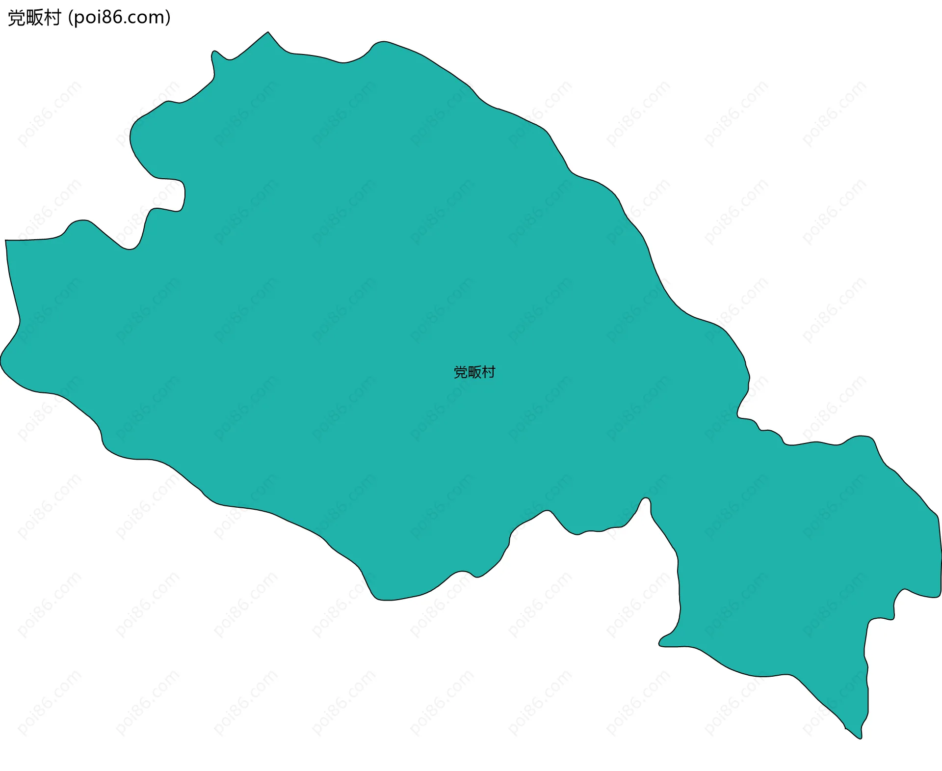 党畈村边界地图