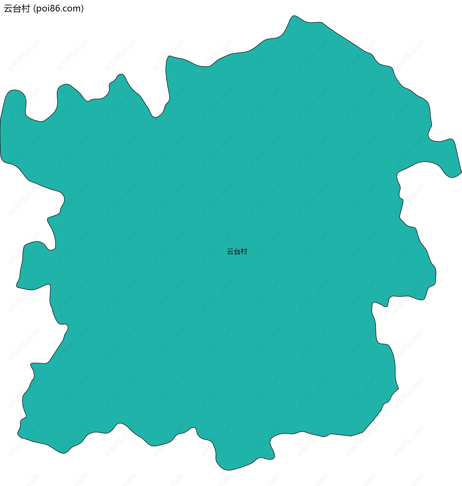 云台村边界地图