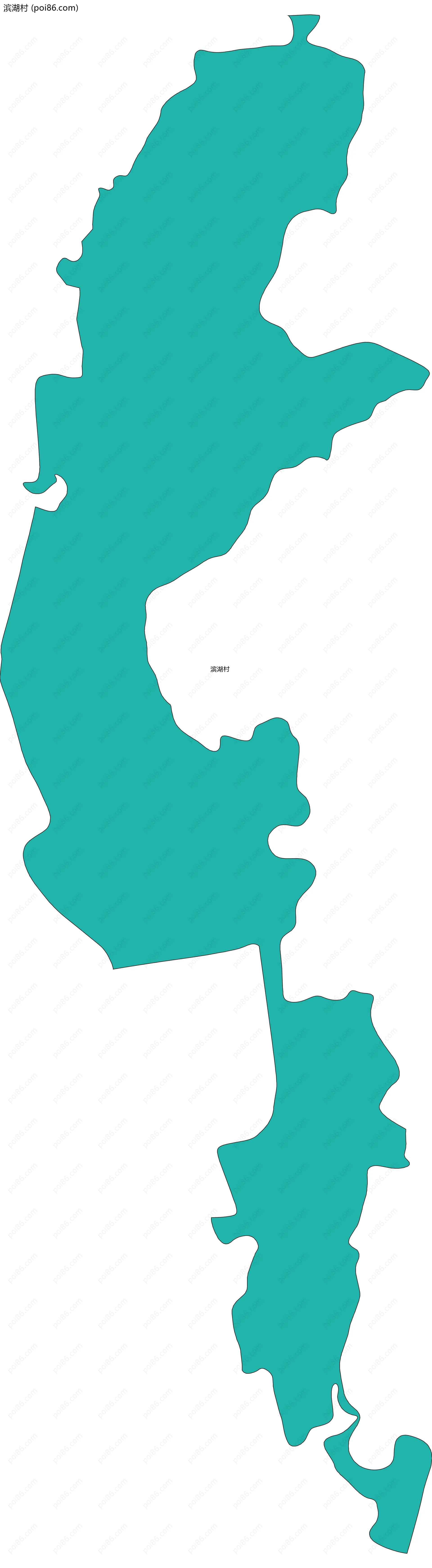 滨湖村边界地图