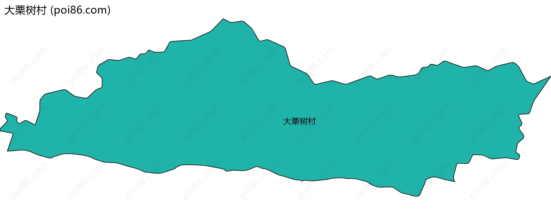 大栗树村边界地图