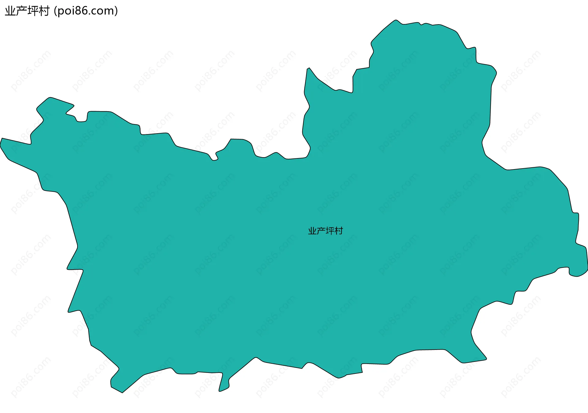 业产坪村边界地图