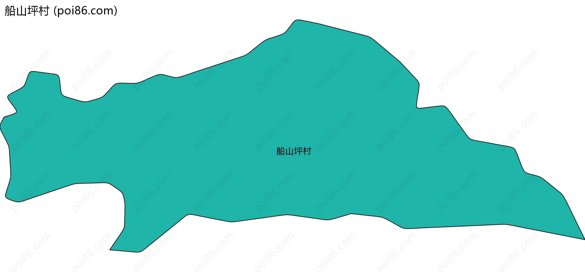 船山坪村边界地图