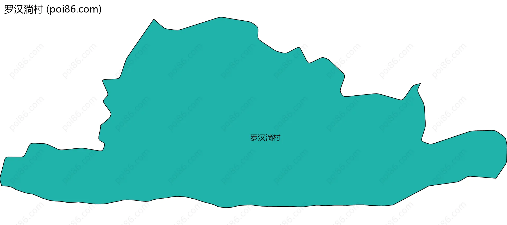 罗汉淌村边界地图