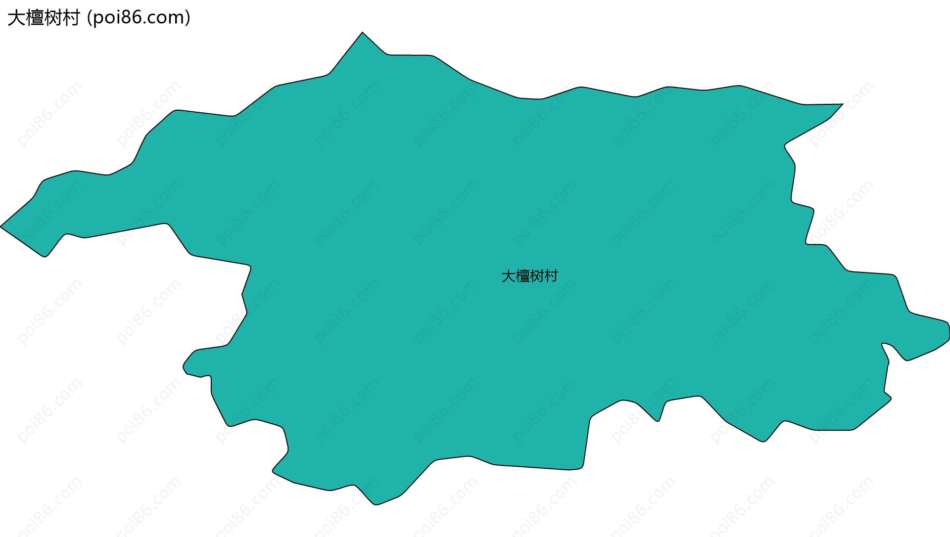 大檀树村边界地图