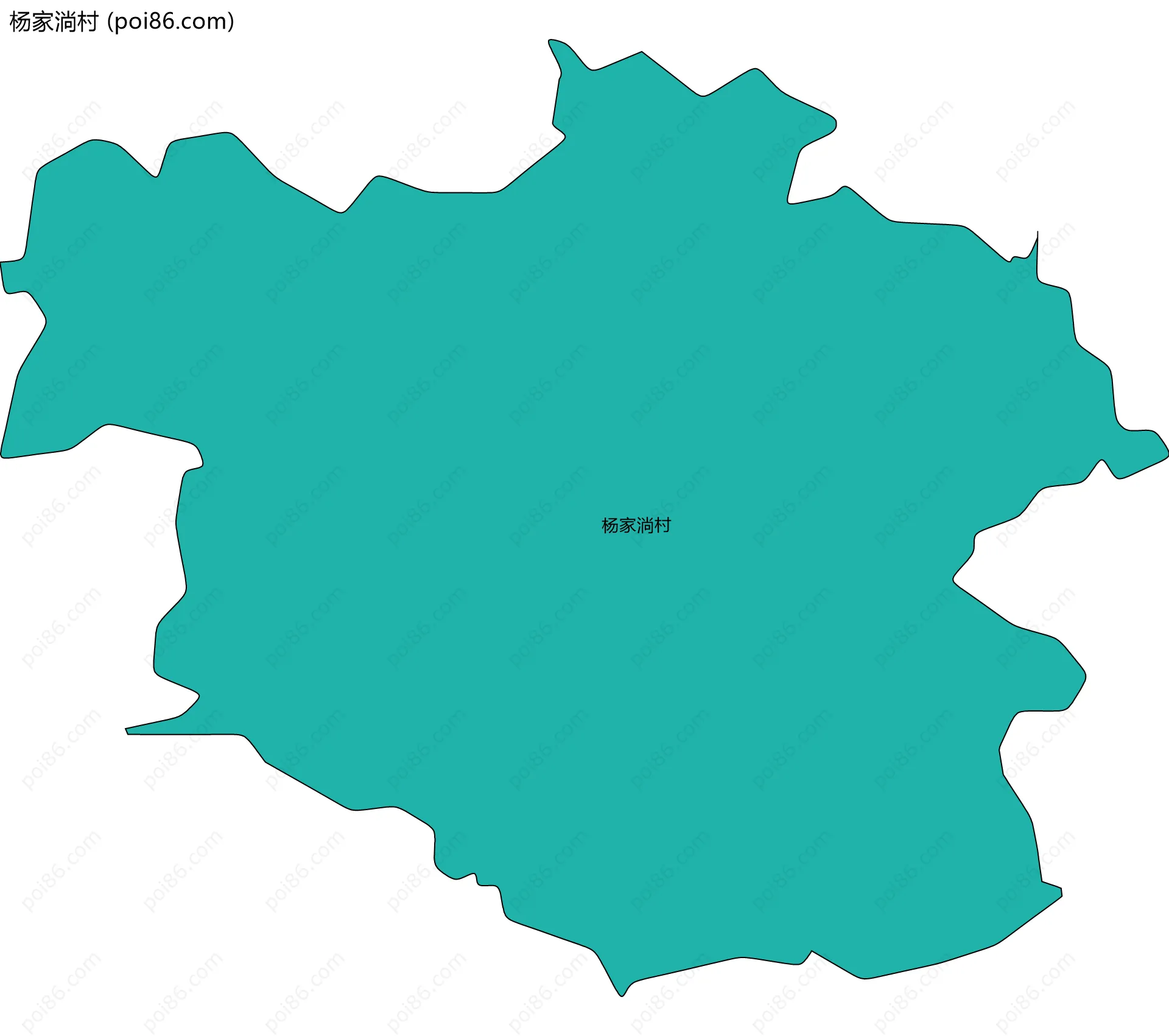 杨家淌村边界地图