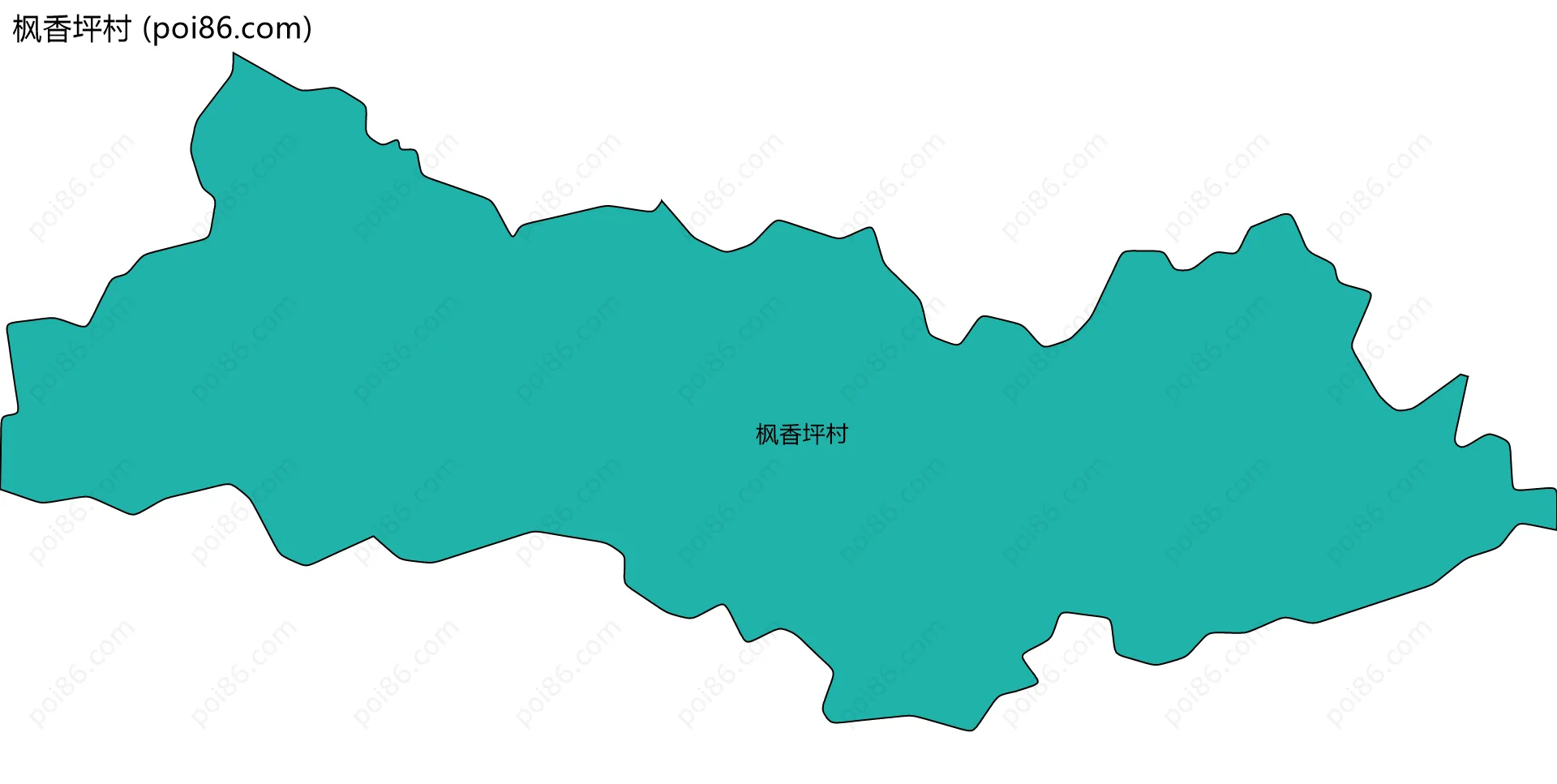 枫香坪村边界地图