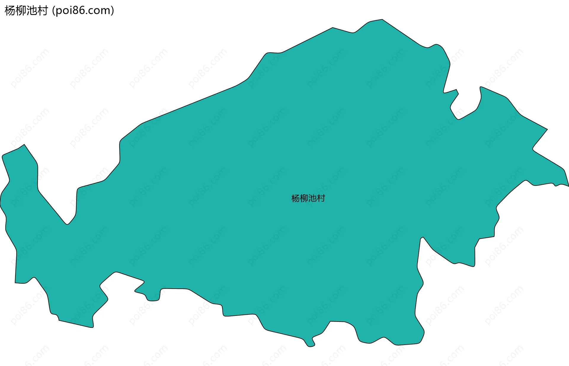 杨柳池村边界地图