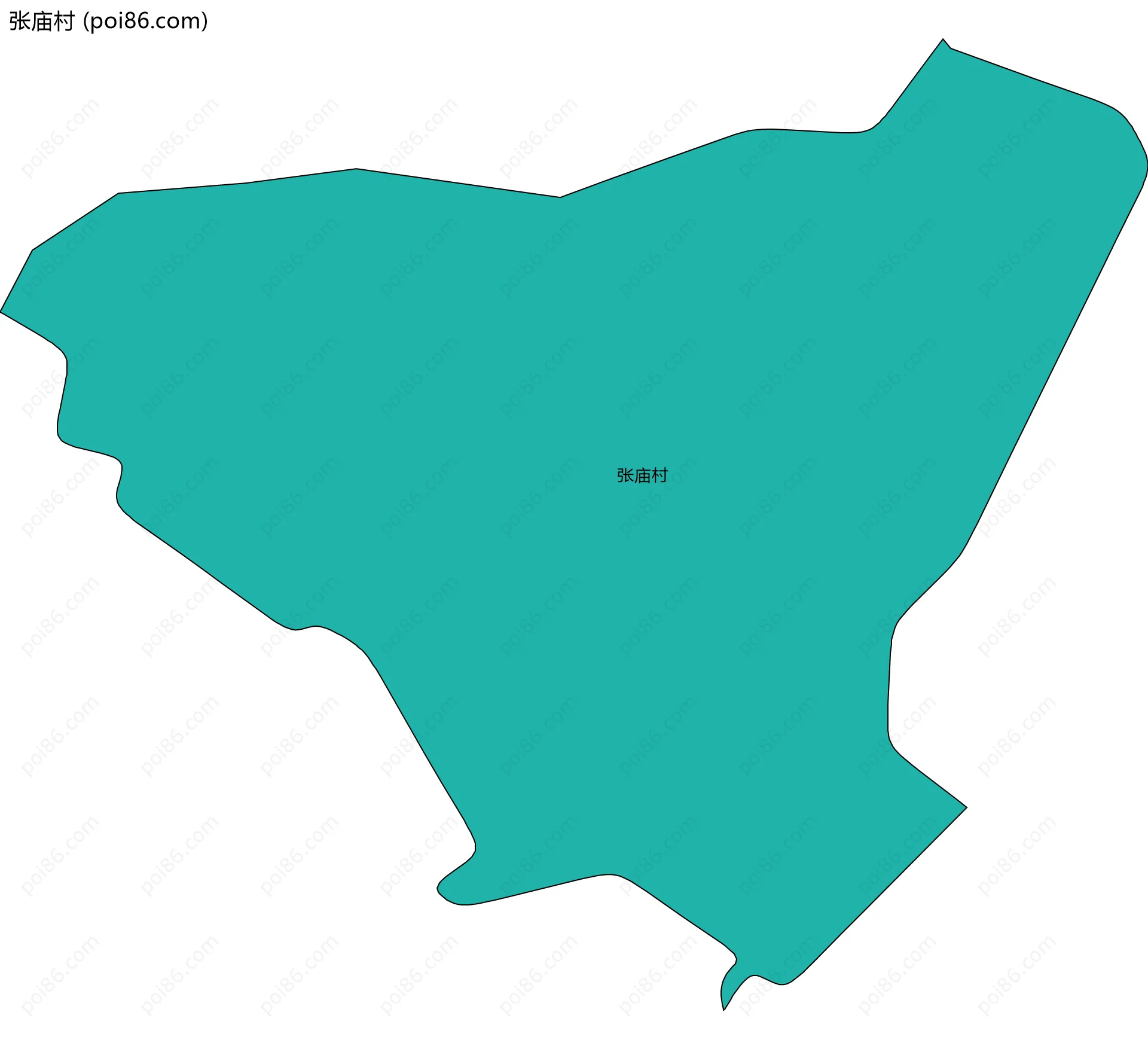 张庙村边界地图