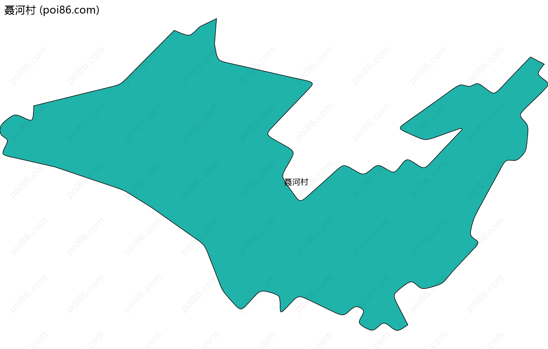 聂河村边界地图