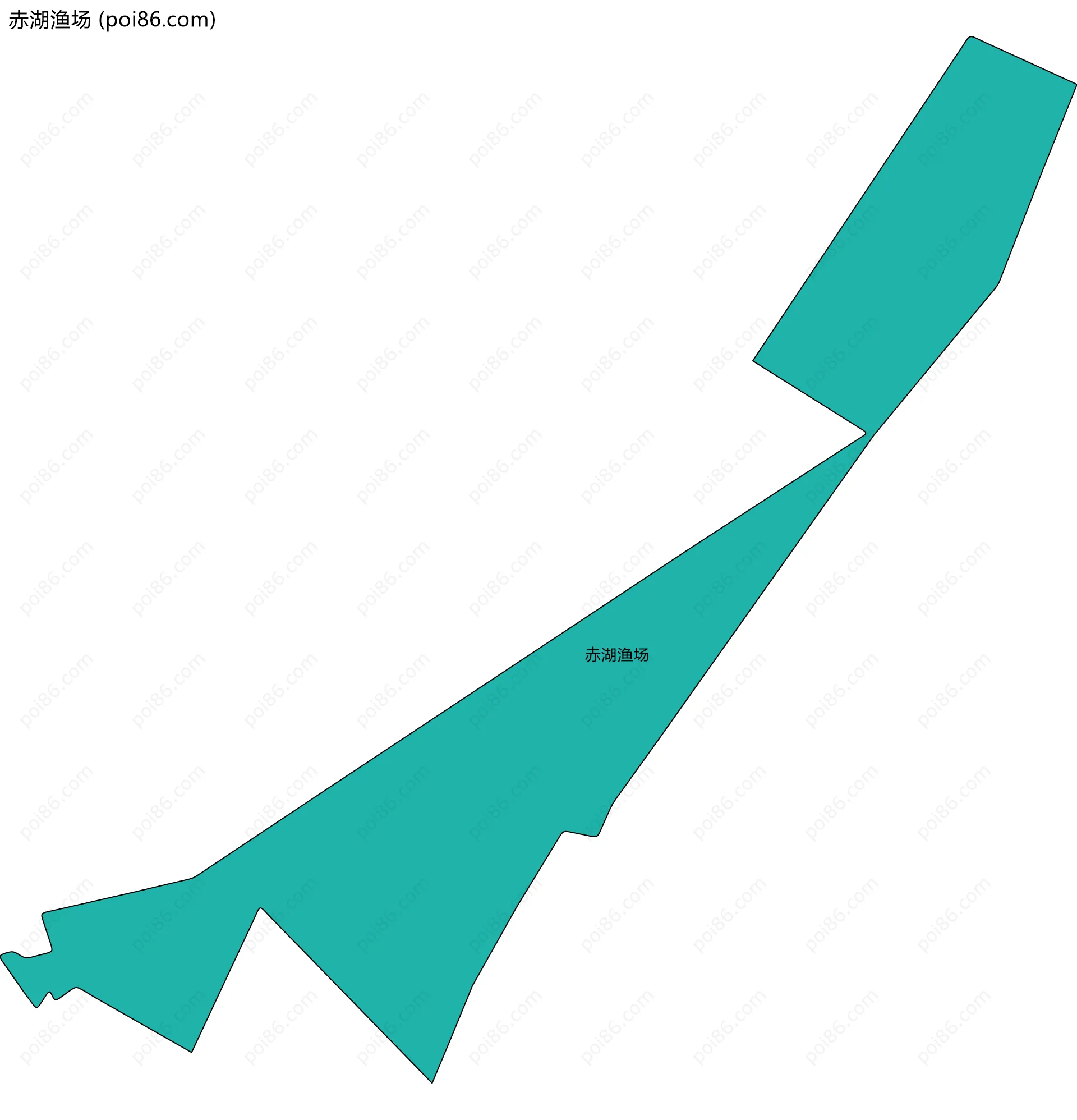 赤湖渔场边界地图