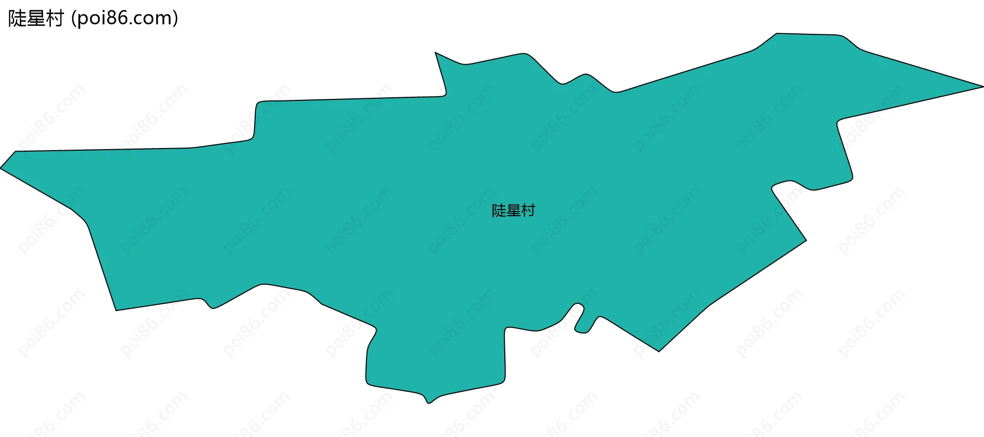 陡星村边界地图