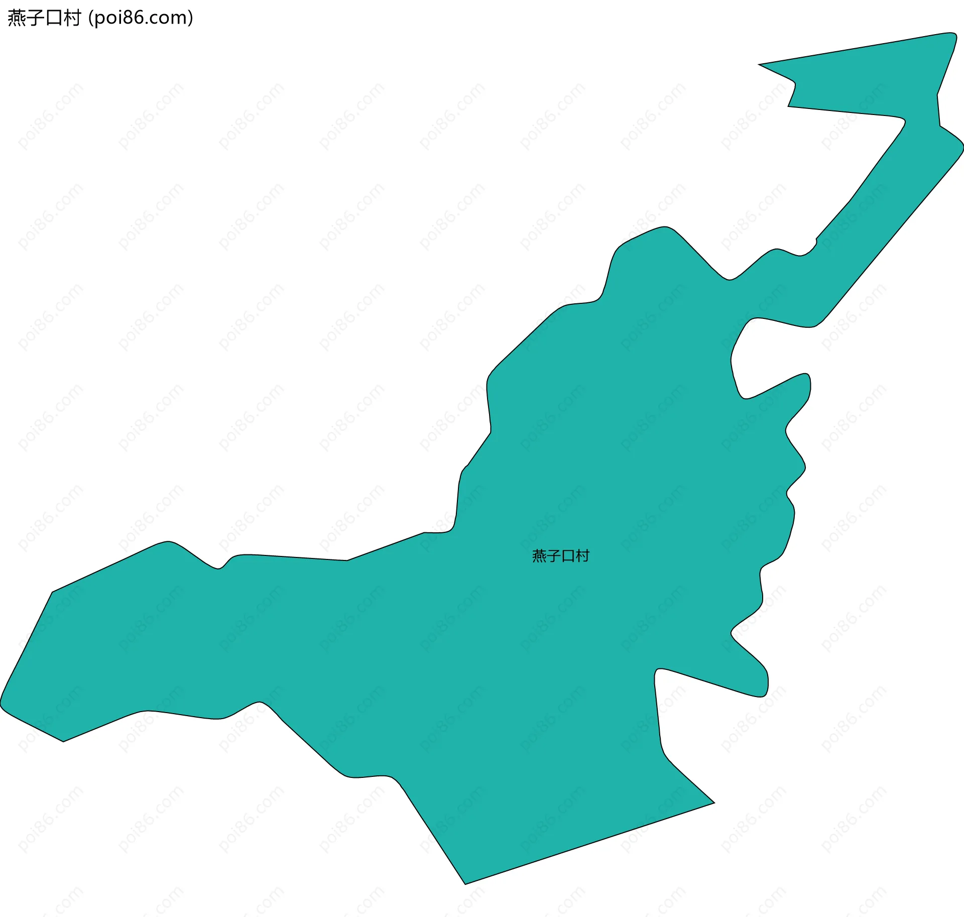 燕子口村边界地图