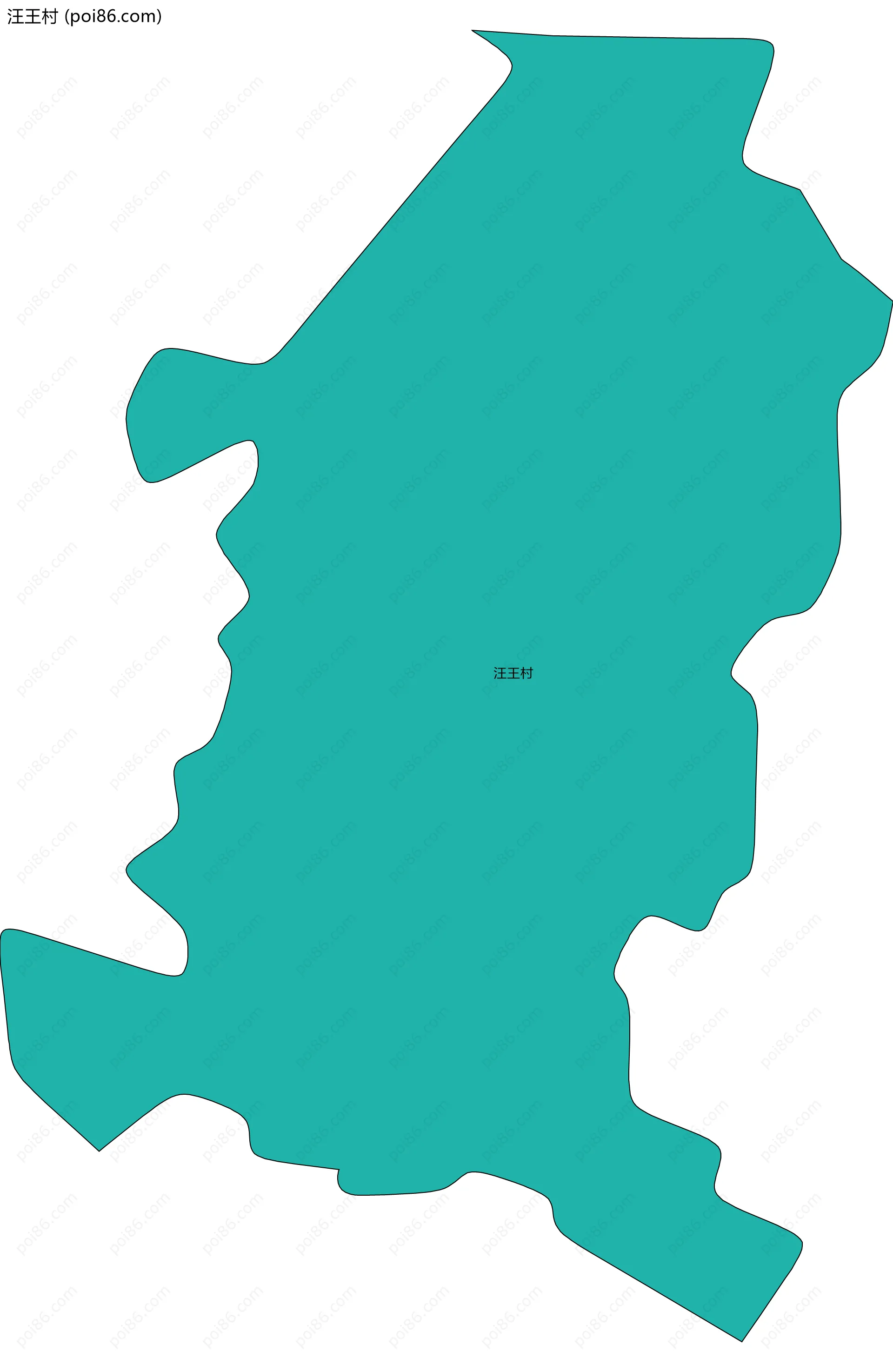 汪王村边界地图