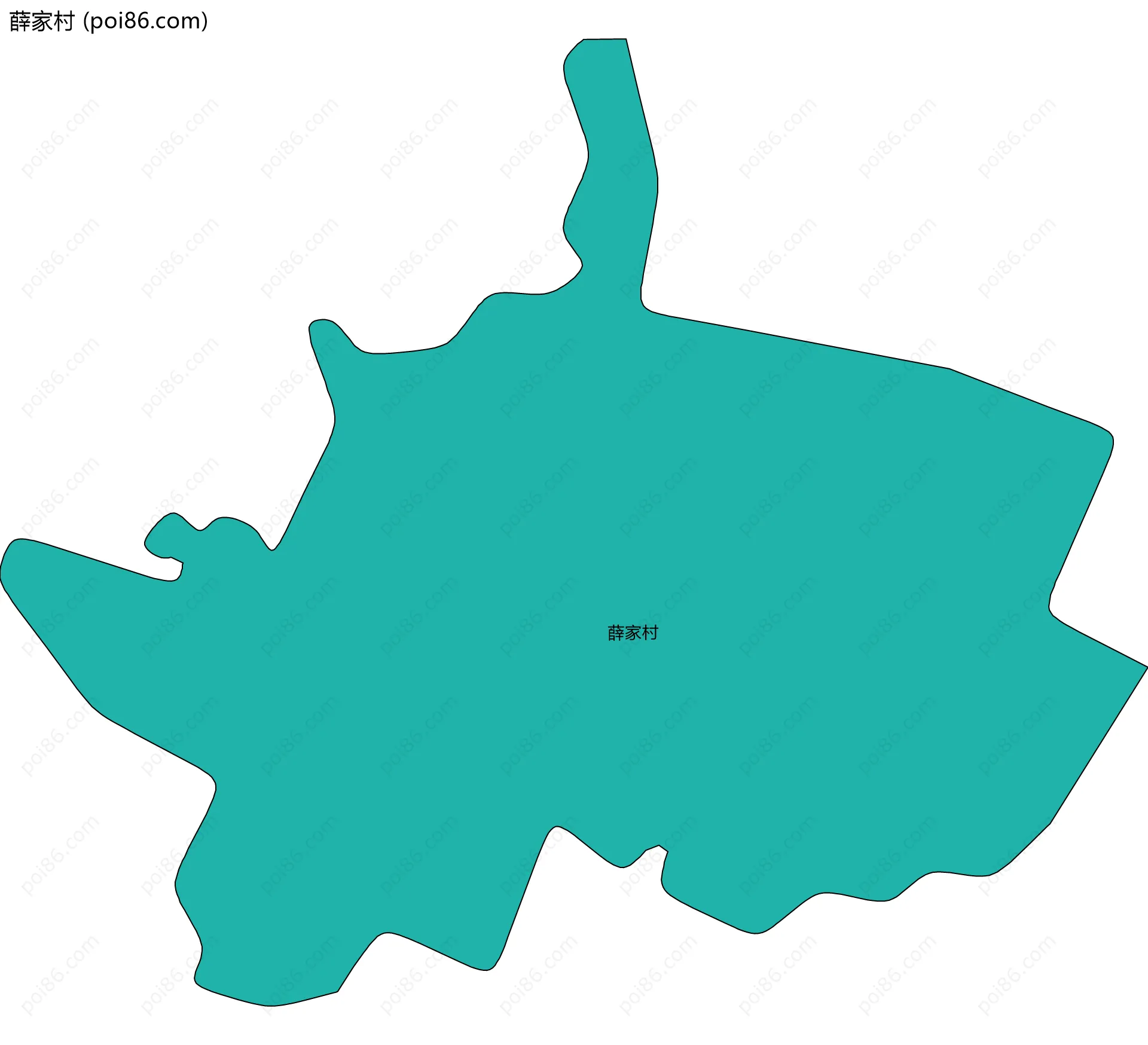 薛家村边界地图